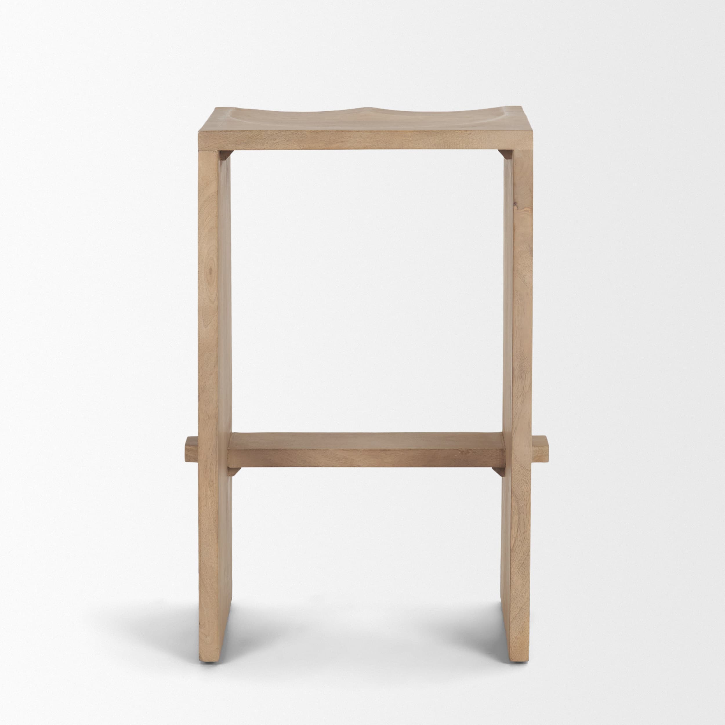Aida Backless 26in Seat Counter Stool | Light Brown — product photograph