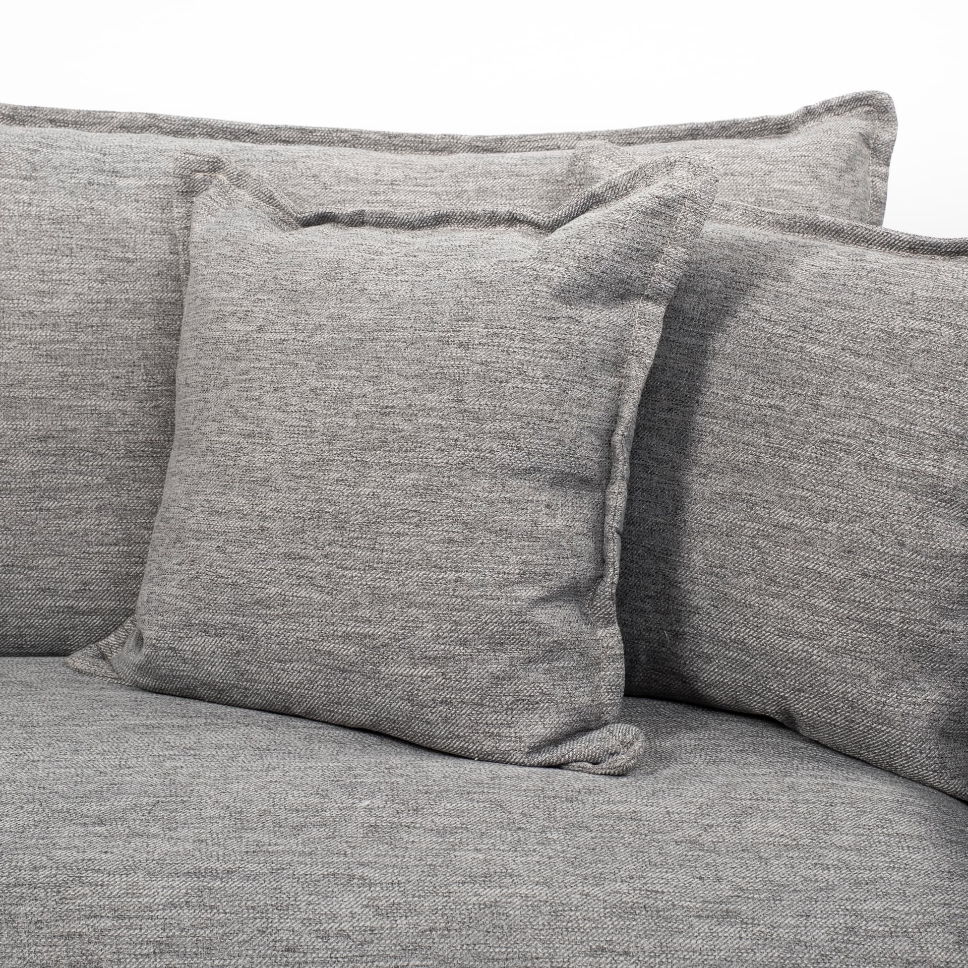 Roy I 84" Castlerock Gray Upholstered Three Seater Sofa — product photograph