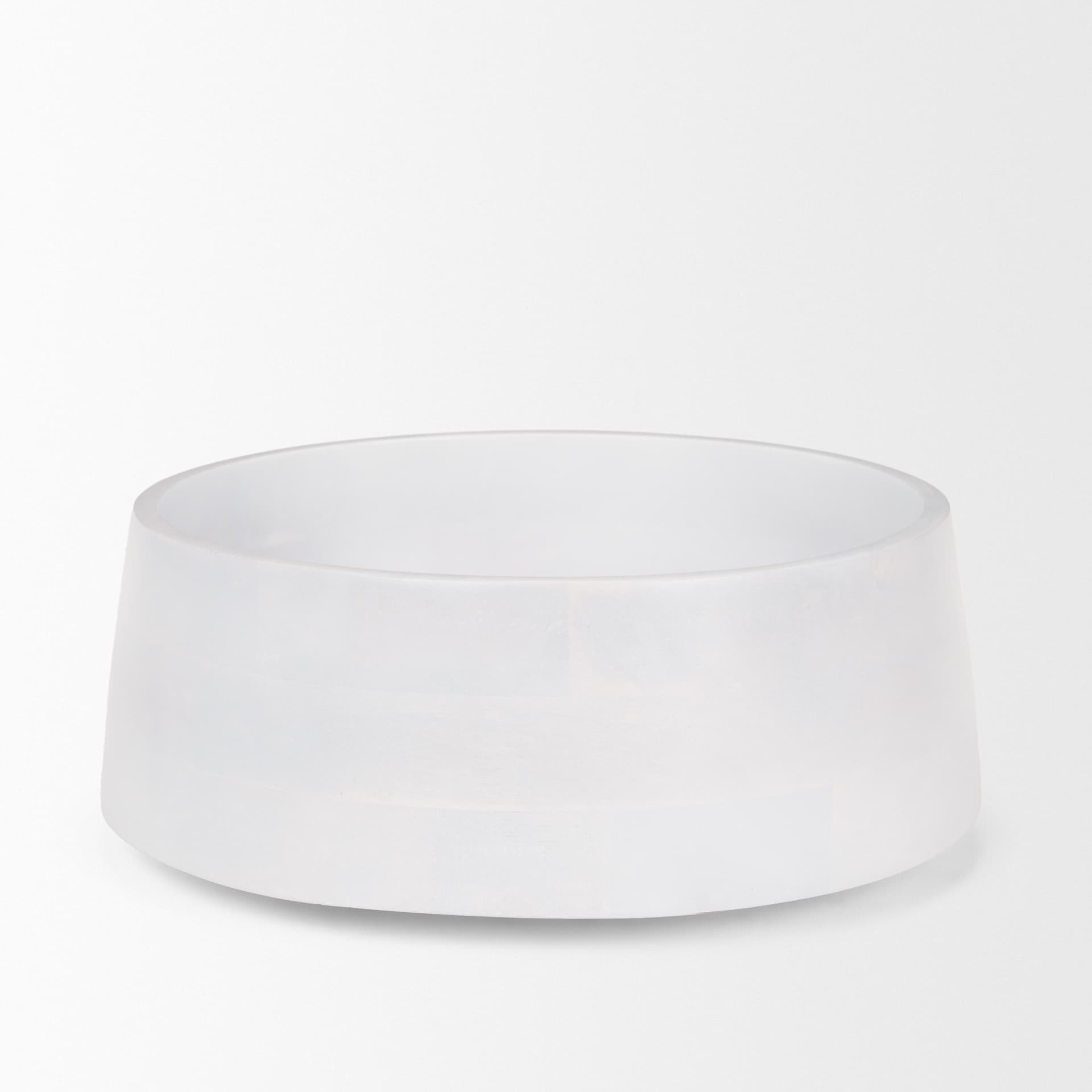 Kadara White Washed Solid Wood Decorative Bowl — product photograph