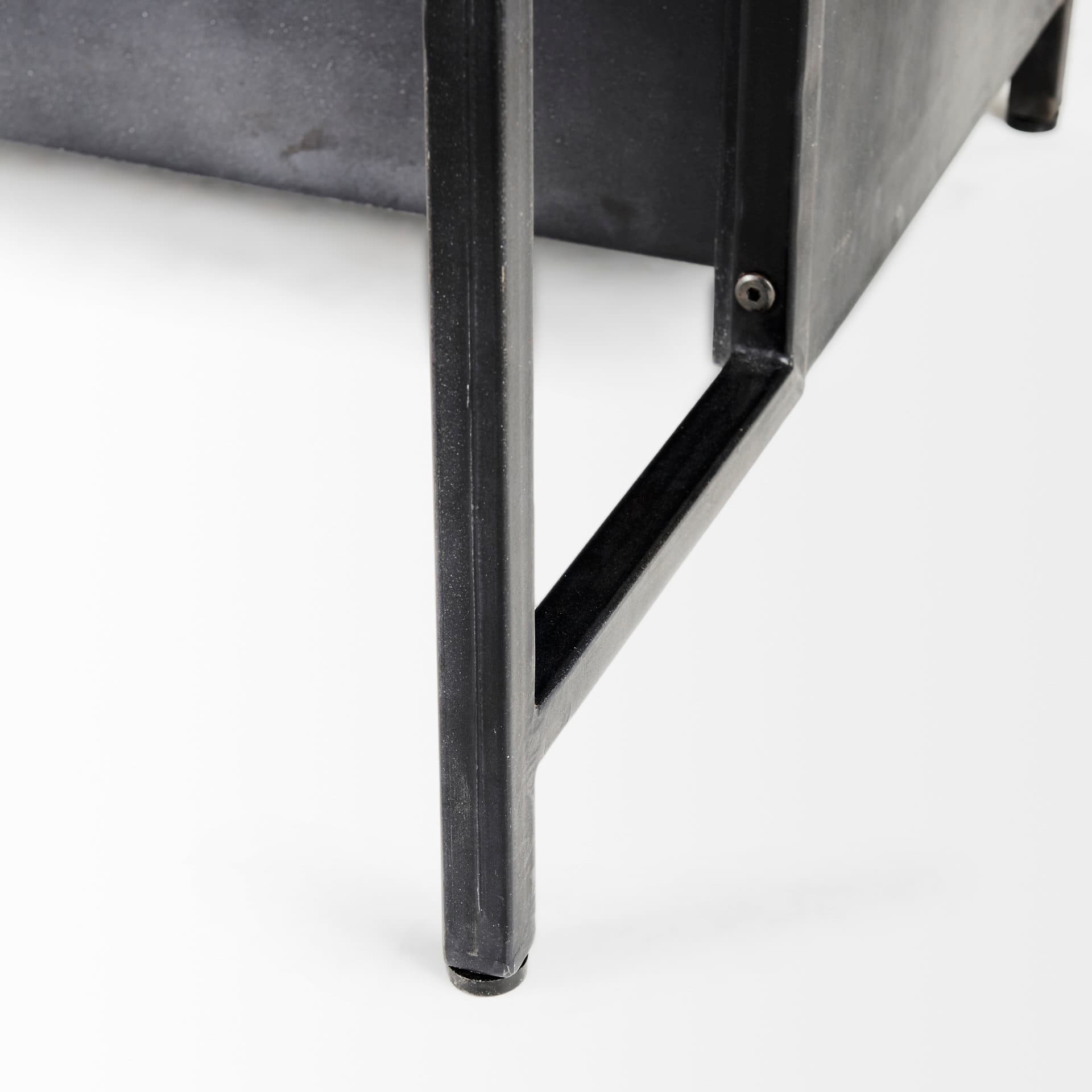 Dimitra 62.0L x 32.0W x 36.0H Dark Iron W/Glass Doors Kitchen Island — product photograph