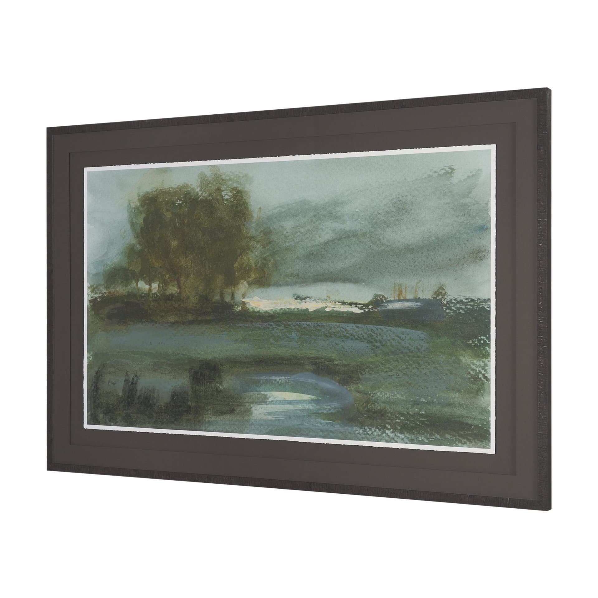 Dusks Shadow by Mercana Studio Hand Embelished Framed Artwork Matted under Glass — product photograph