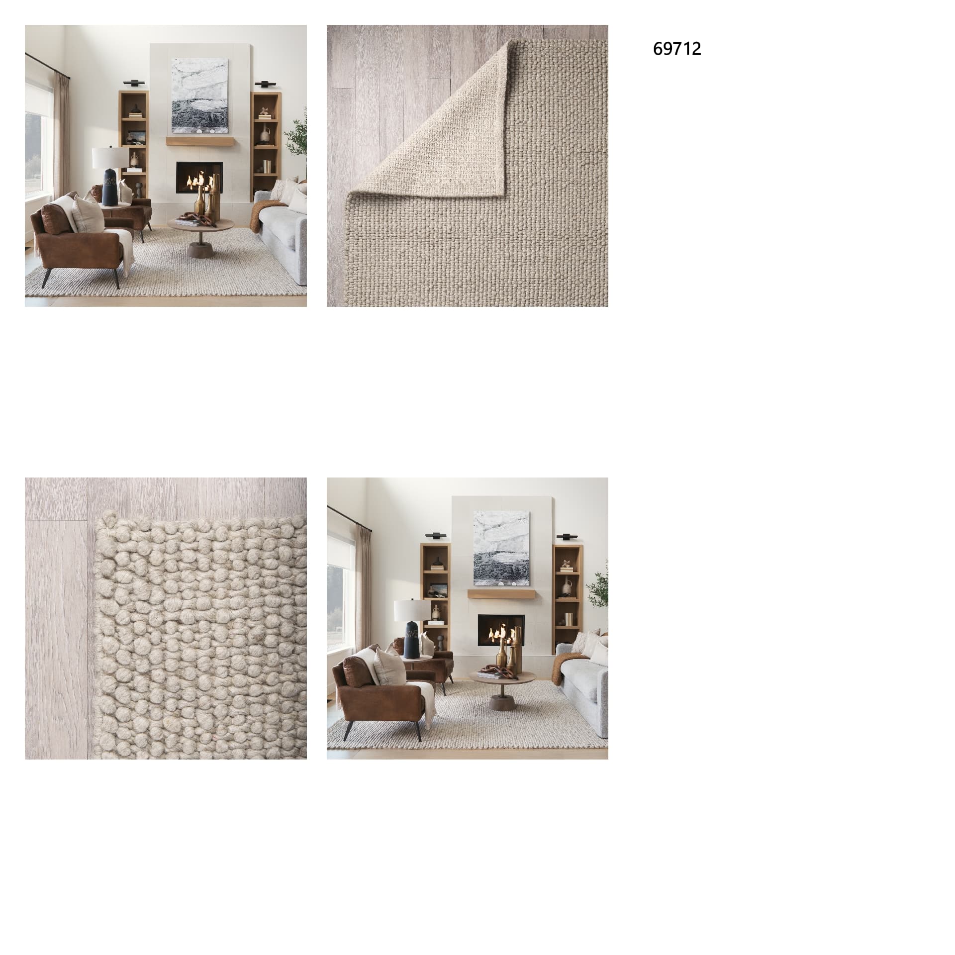 Gia 9 x 12 Rug — in a styled room