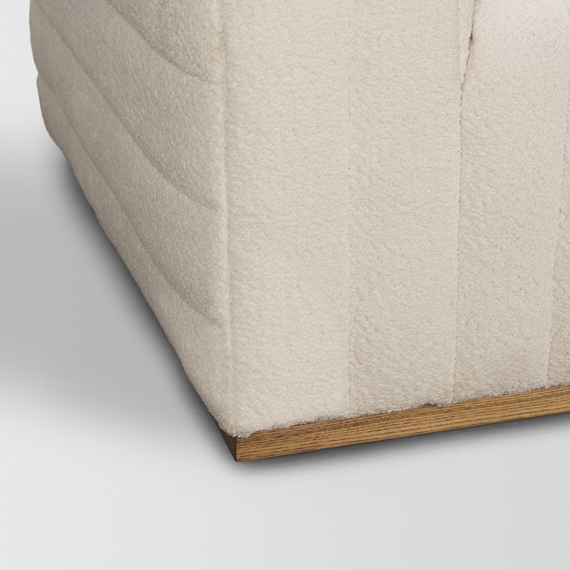 Ricciardo Cream Boucle 3-Seater Sofa — product photograph