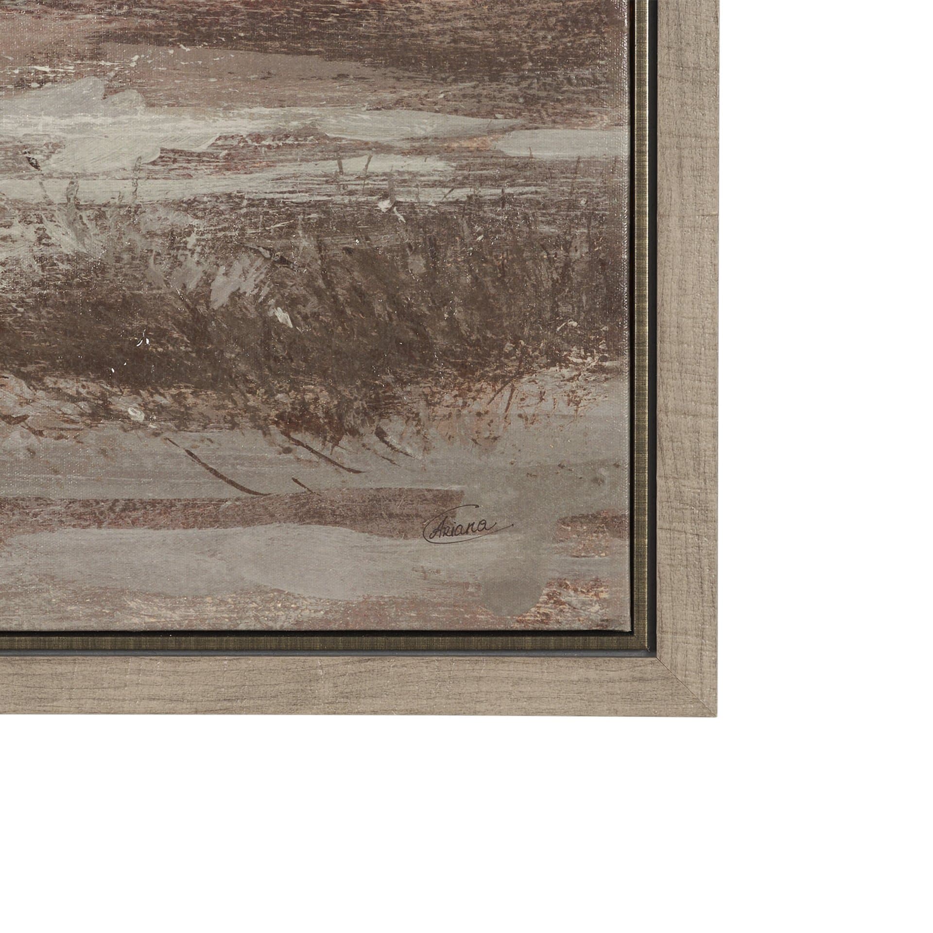 Quiet Horizon II by Mercana Studio Hand-Embellished Textured Framed Canvas Artwork — product photograph