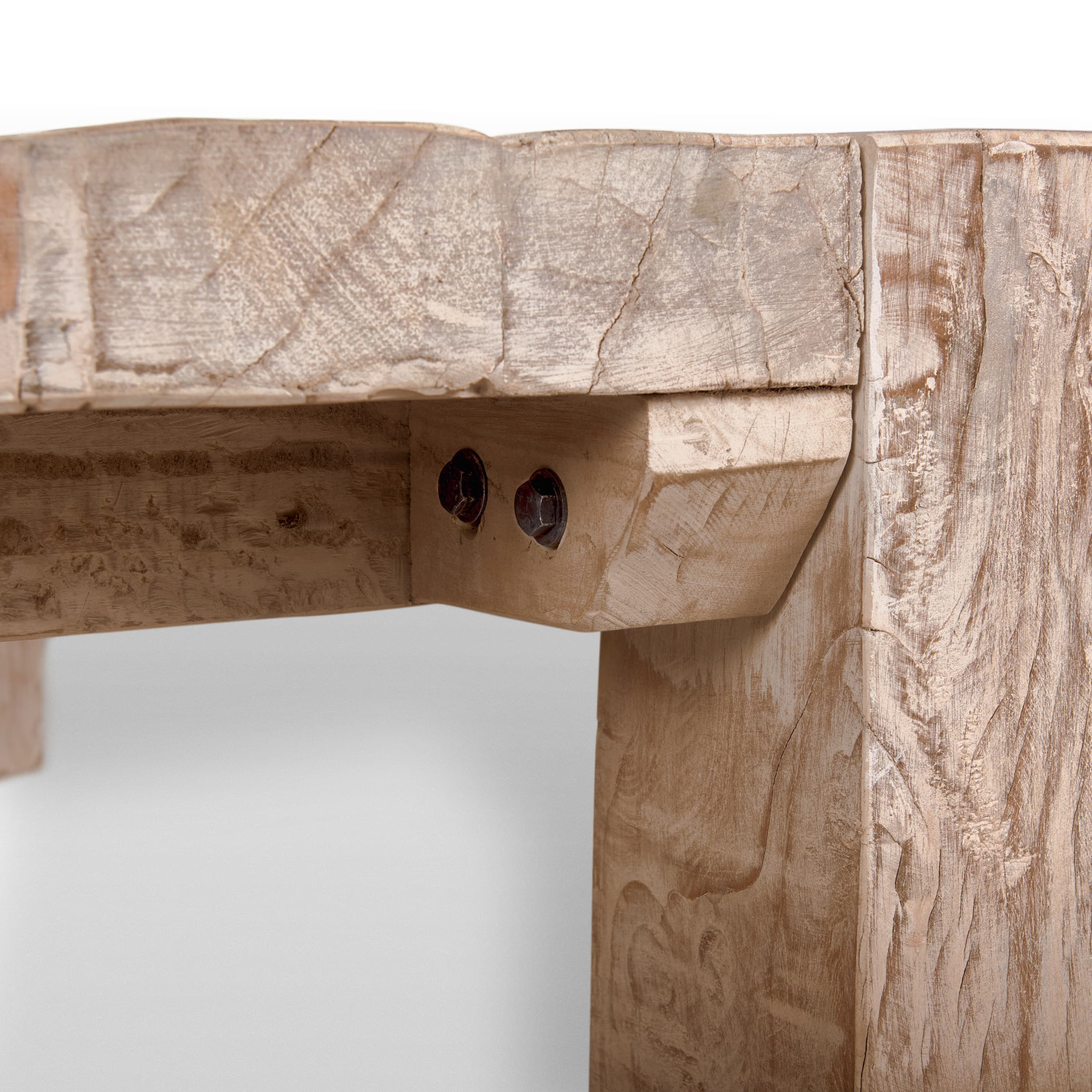 McArthur 48x48 Square Reclaimed Solid Wood Coffee Table — product photograph