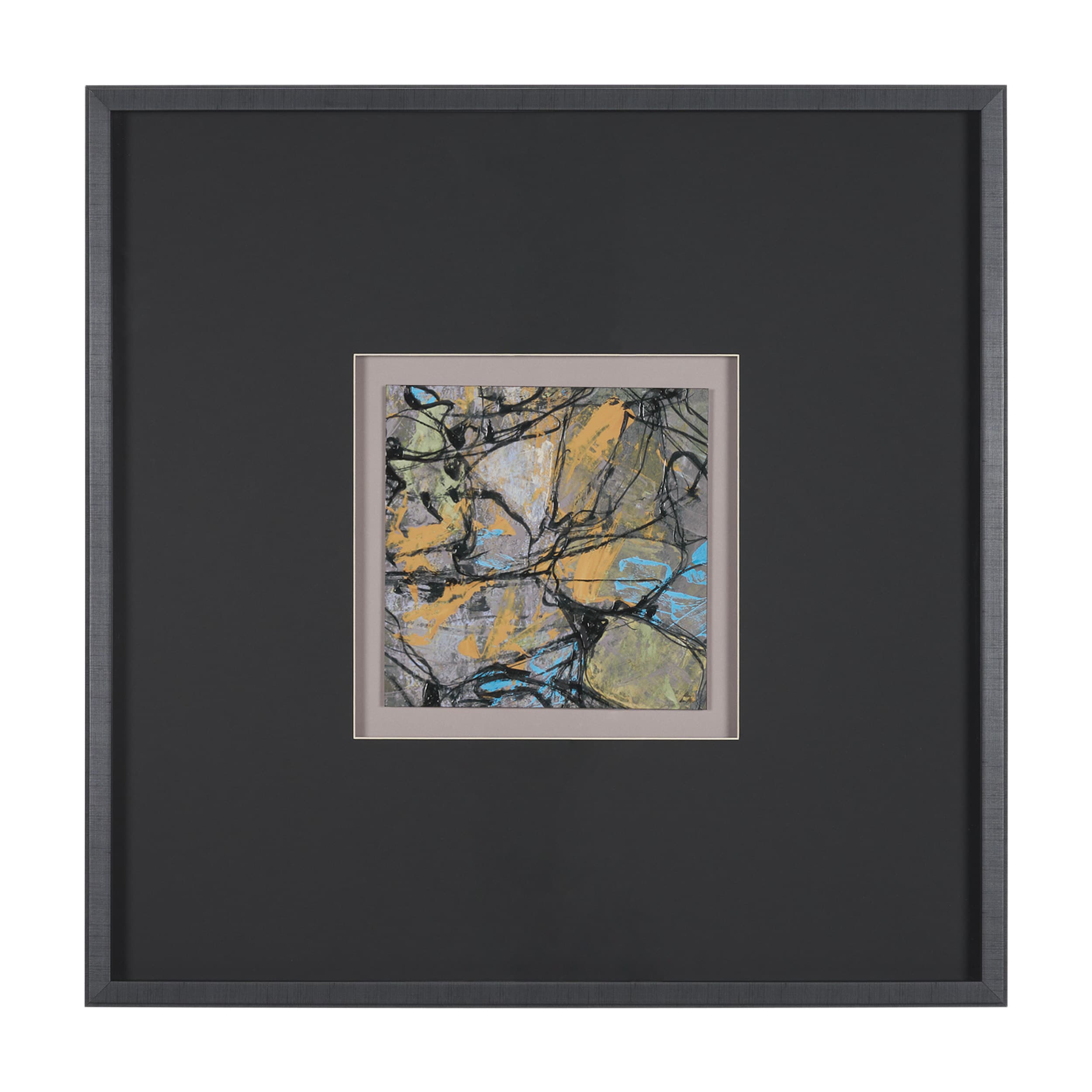 Passtime III by Mercana Studio a Hand Embelished Textured Framed Art Print Matted under Glass — product photograph
