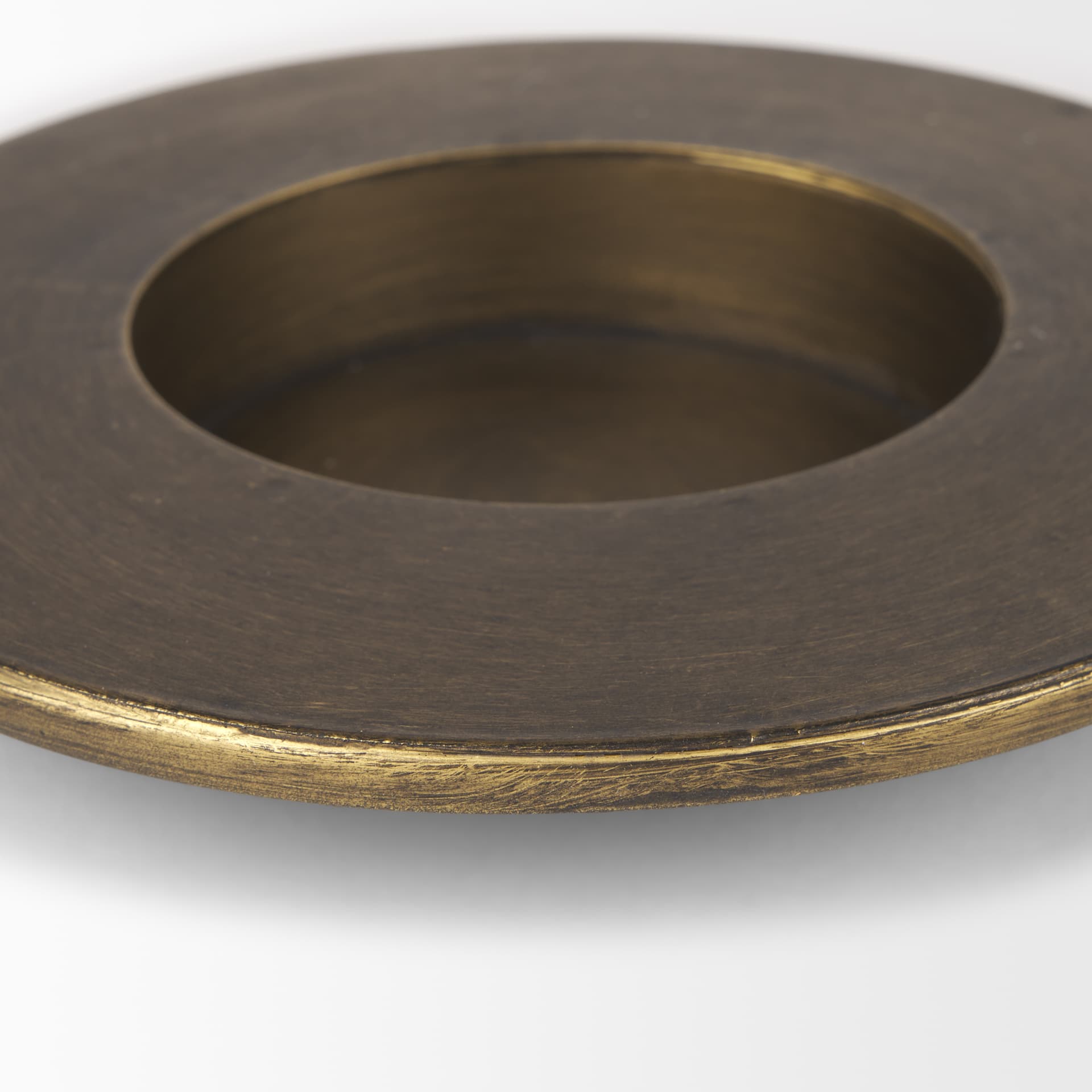 Vivian Gold Metal and Glass Hurricane Candle Holder (Set of 2) — product photograph