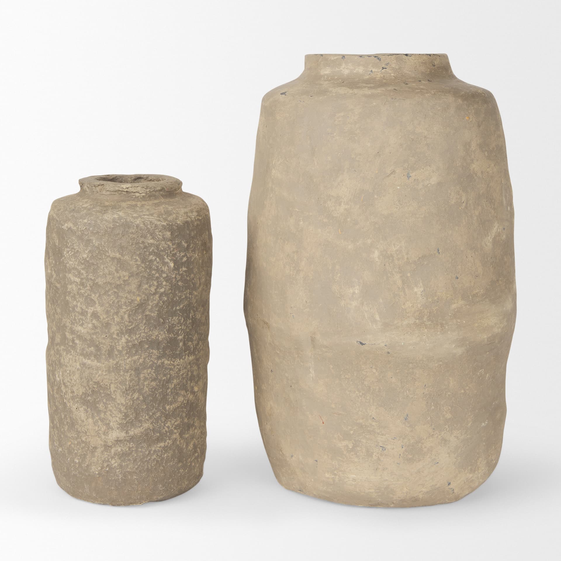 Bala Large Gray Paper Mache Vase — product photograph