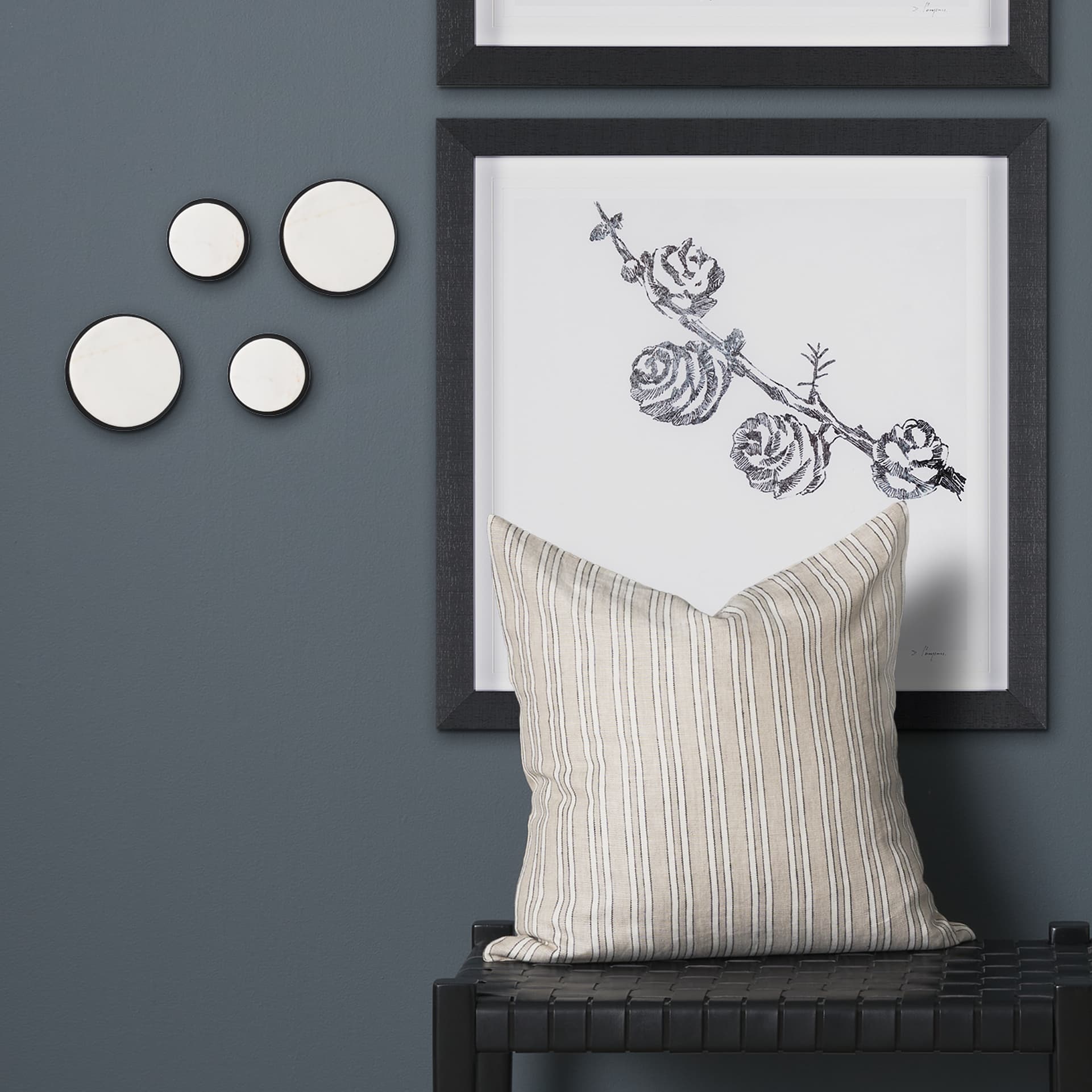 Sophia 5.0 L x 5.0 W x 3.0 H White Marble Set of 2 Wall Hooks — product photograph