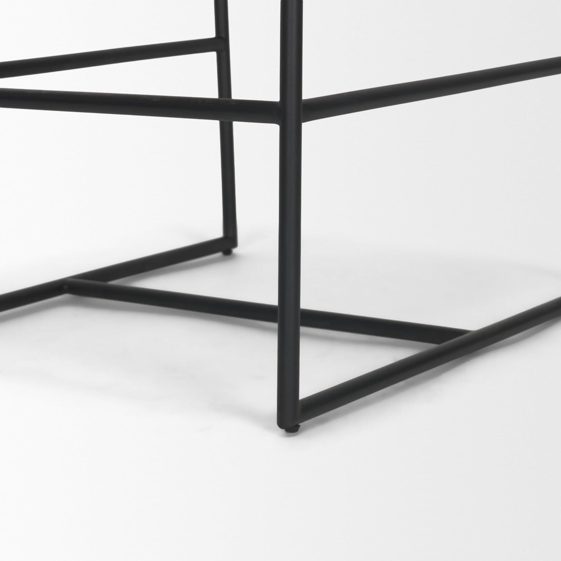 Stamford Backless 36in Seat Counter Stool | Charcoal-Brown Leather — product photograph