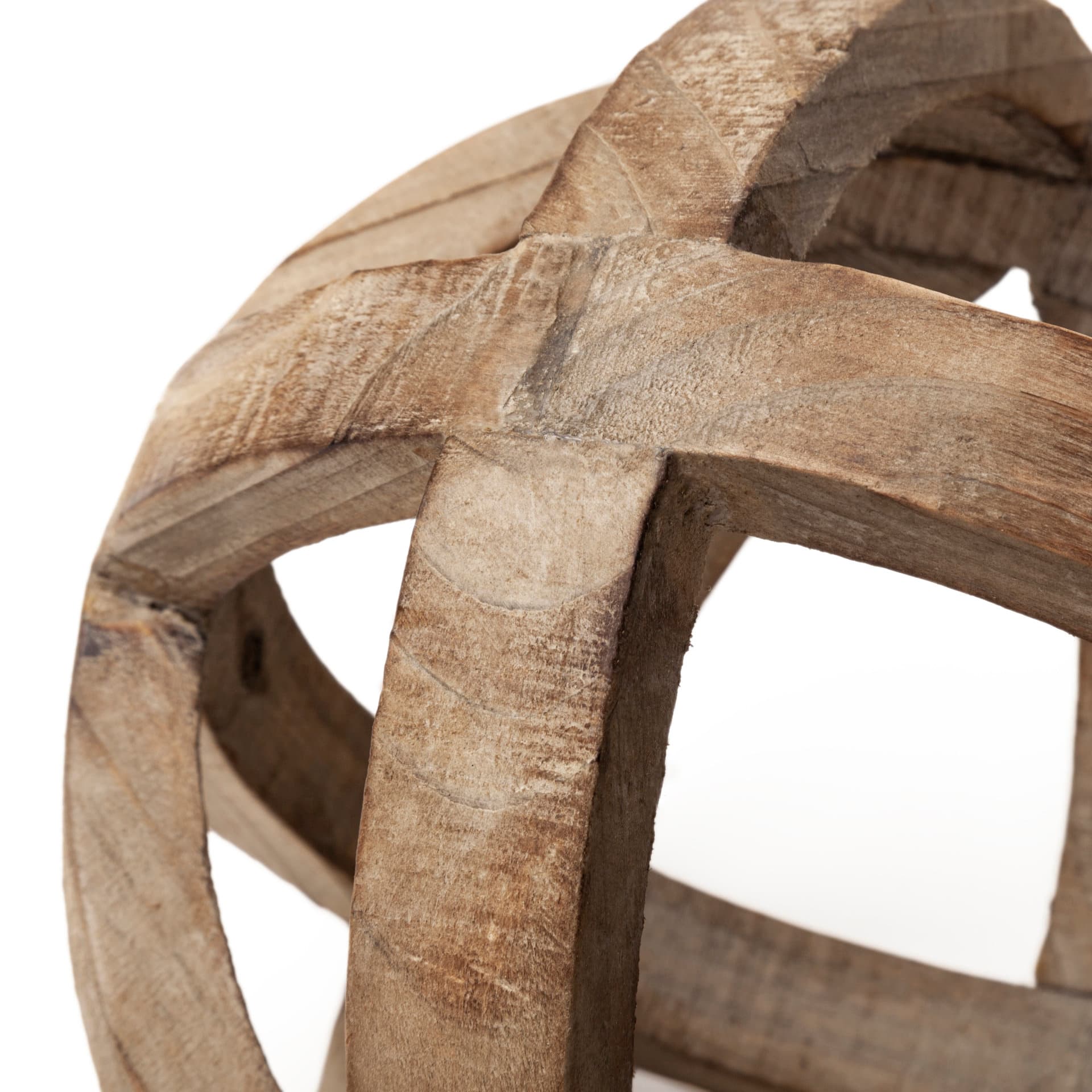 Tibik 8L x 8W Natural Wooden Orb — product photograph