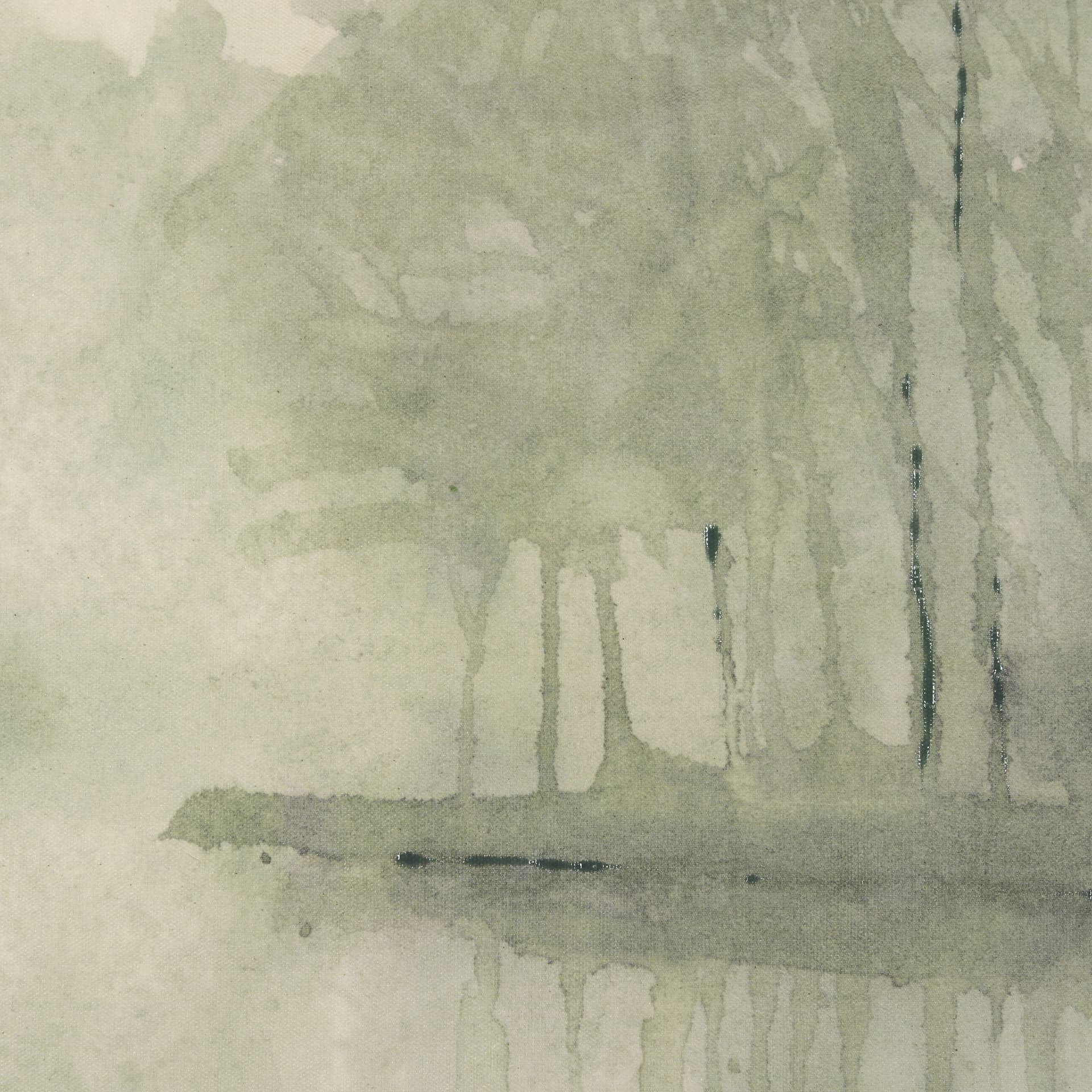 Over At The Lake by Mercana Studio a Hand Embellished Framed Art Print Matted under Glass — product photograph