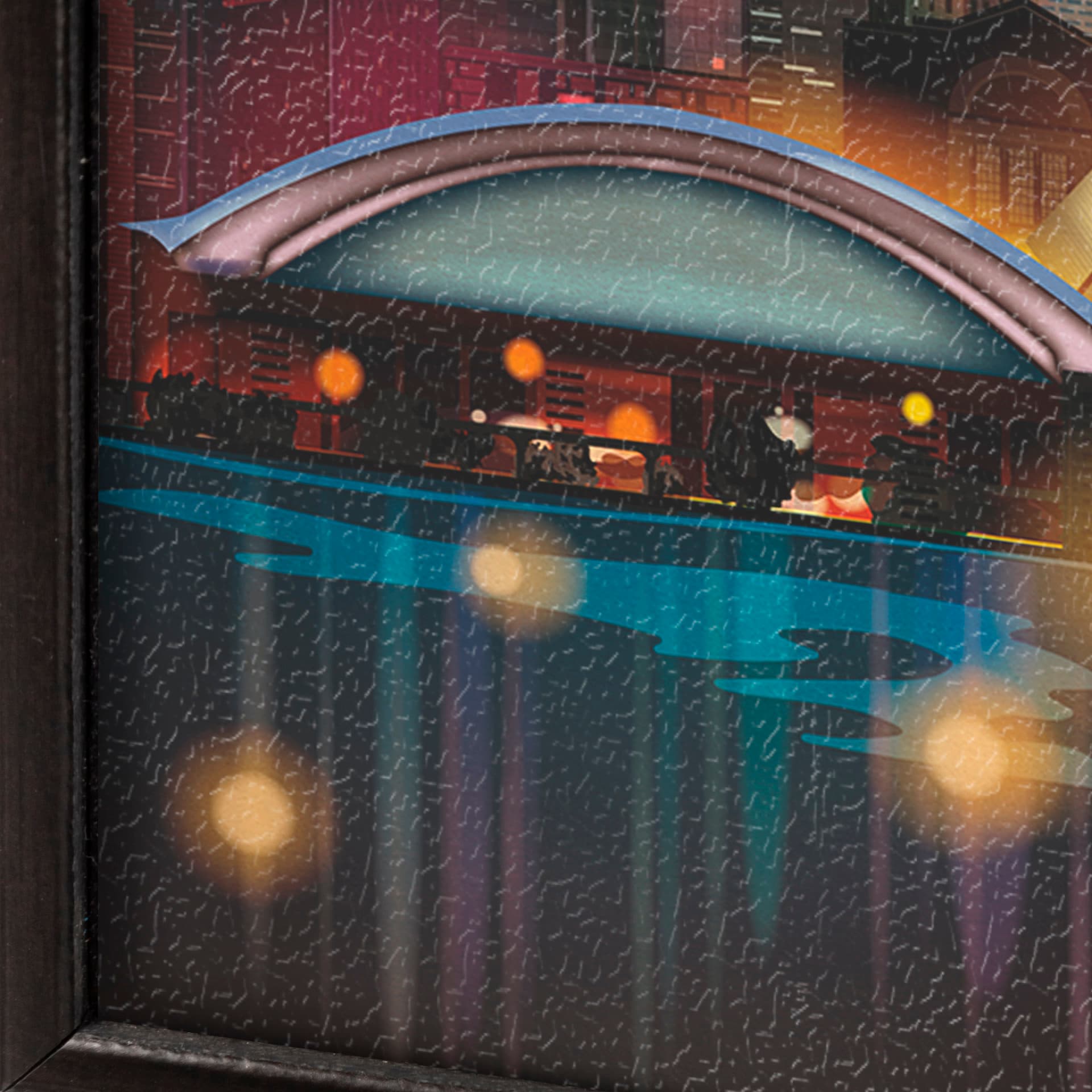 Toronto Go Canada (SM) by Mercana Studio a Hand Embellished Decograph Framed Art Print — product photograph