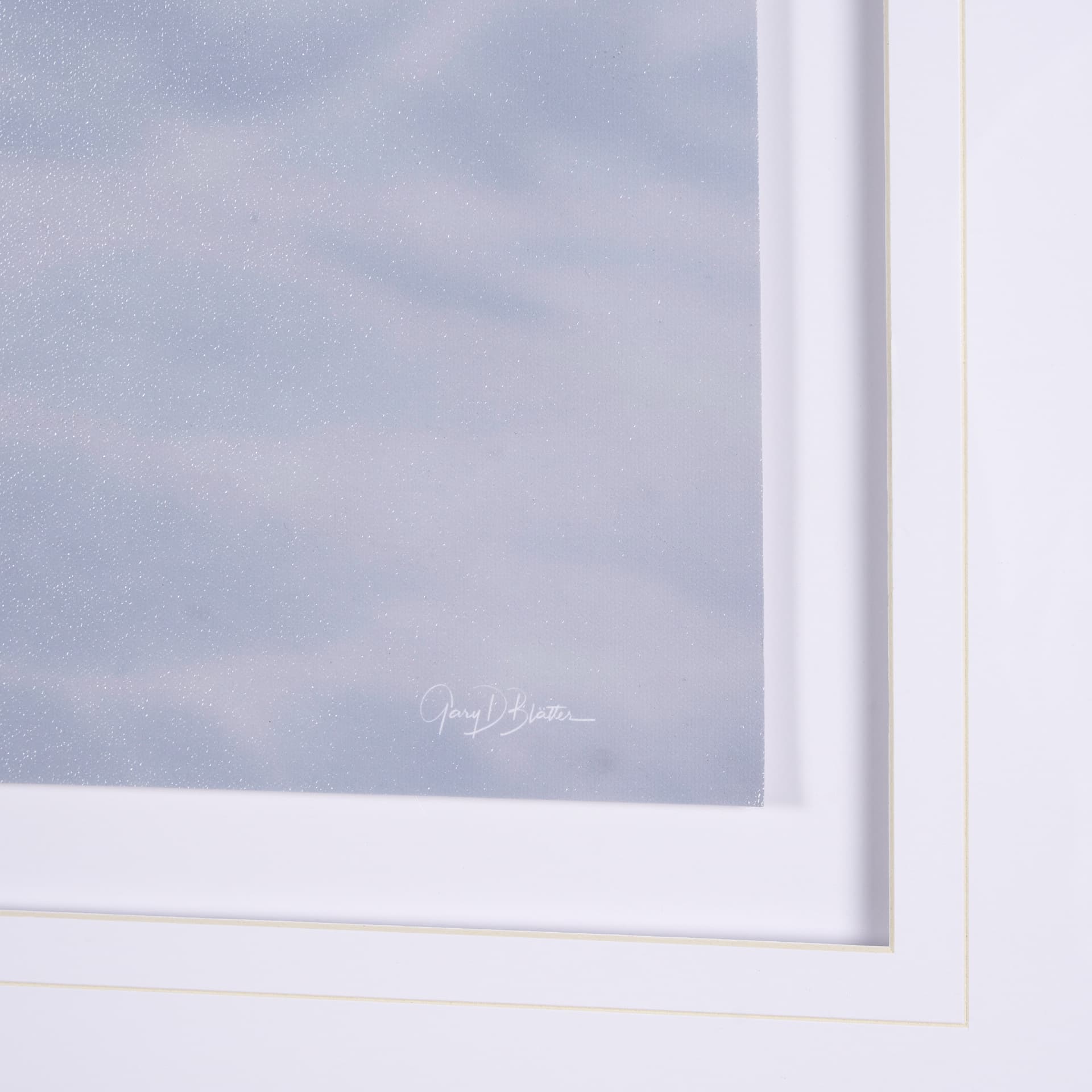 Muskox by Gary Blatter a Hand Embellished Textured Framed Photo Art Print Matted under Glass — product photograph