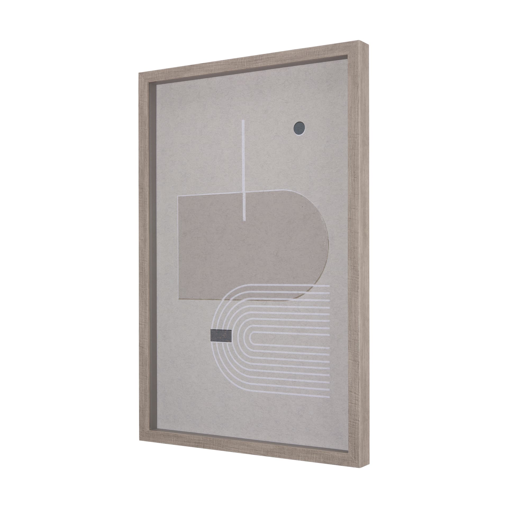 Balance III by Mercana Studio a Hand Embellished Textured Framed Art Print Matted under Glass — product photograph