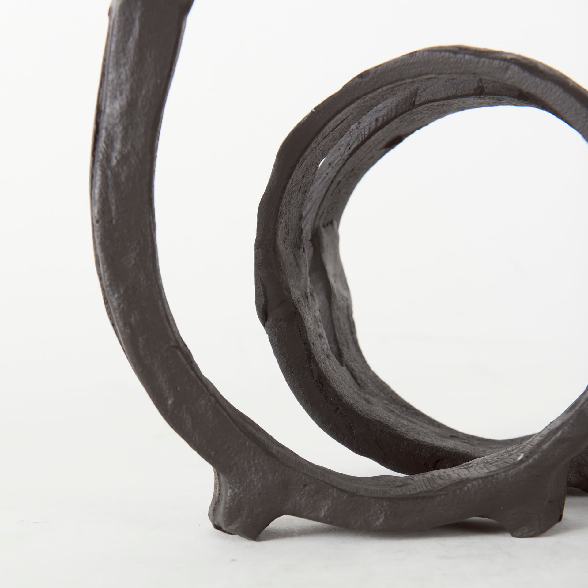 Stanislaw II Black Metal Infinite Ribbon Sculpture — product photograph