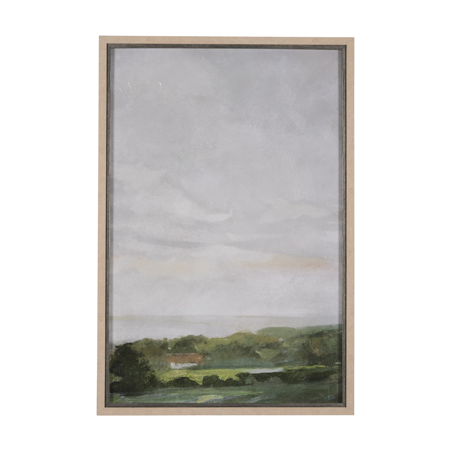 Soft Shadows II by Mercana Studio a Hand Embellished Textured Framed Art Print — product photograph