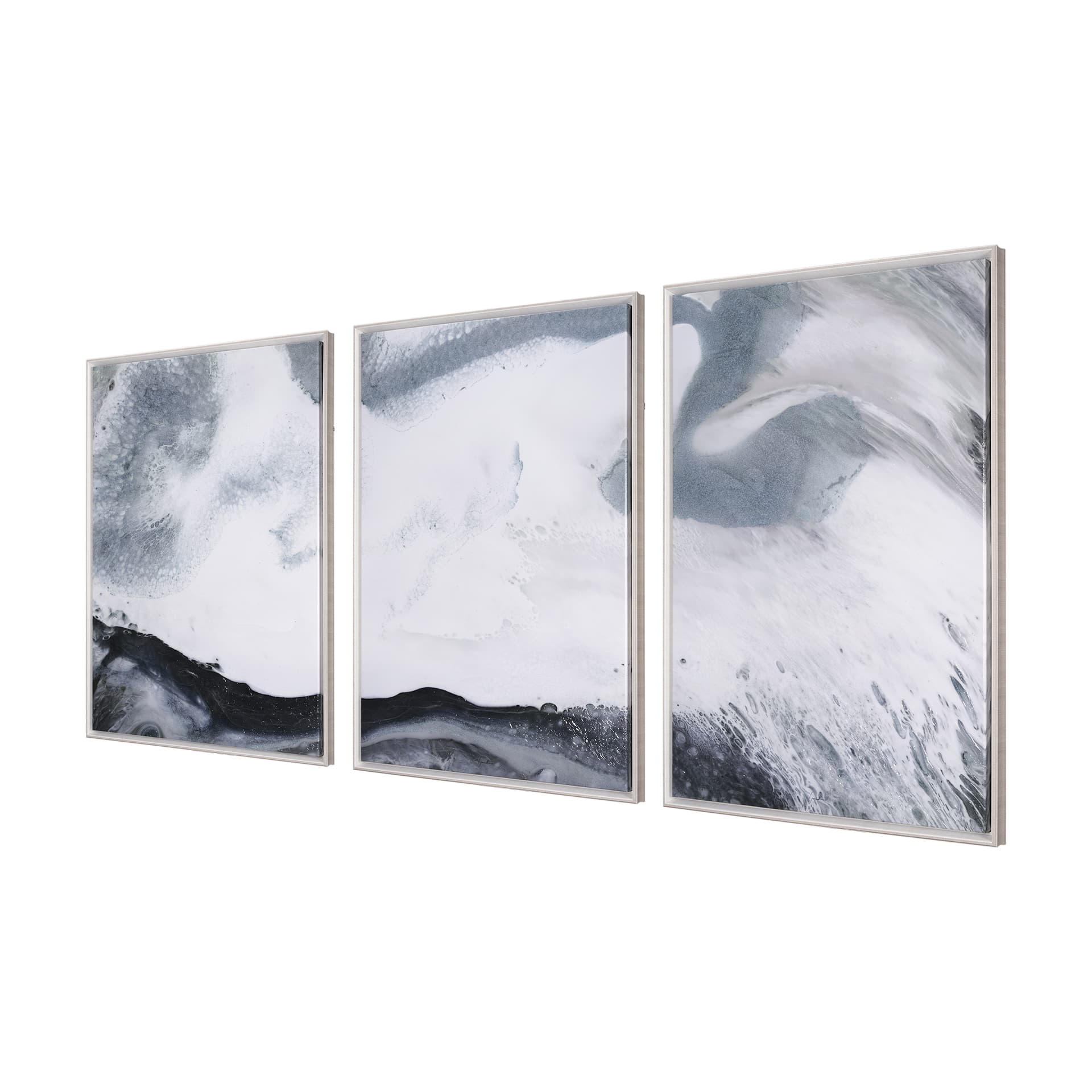 Are One I (Set 3) by Gabrielle Crawford a Hand Embellished Textured Framed Canvas — product photograph