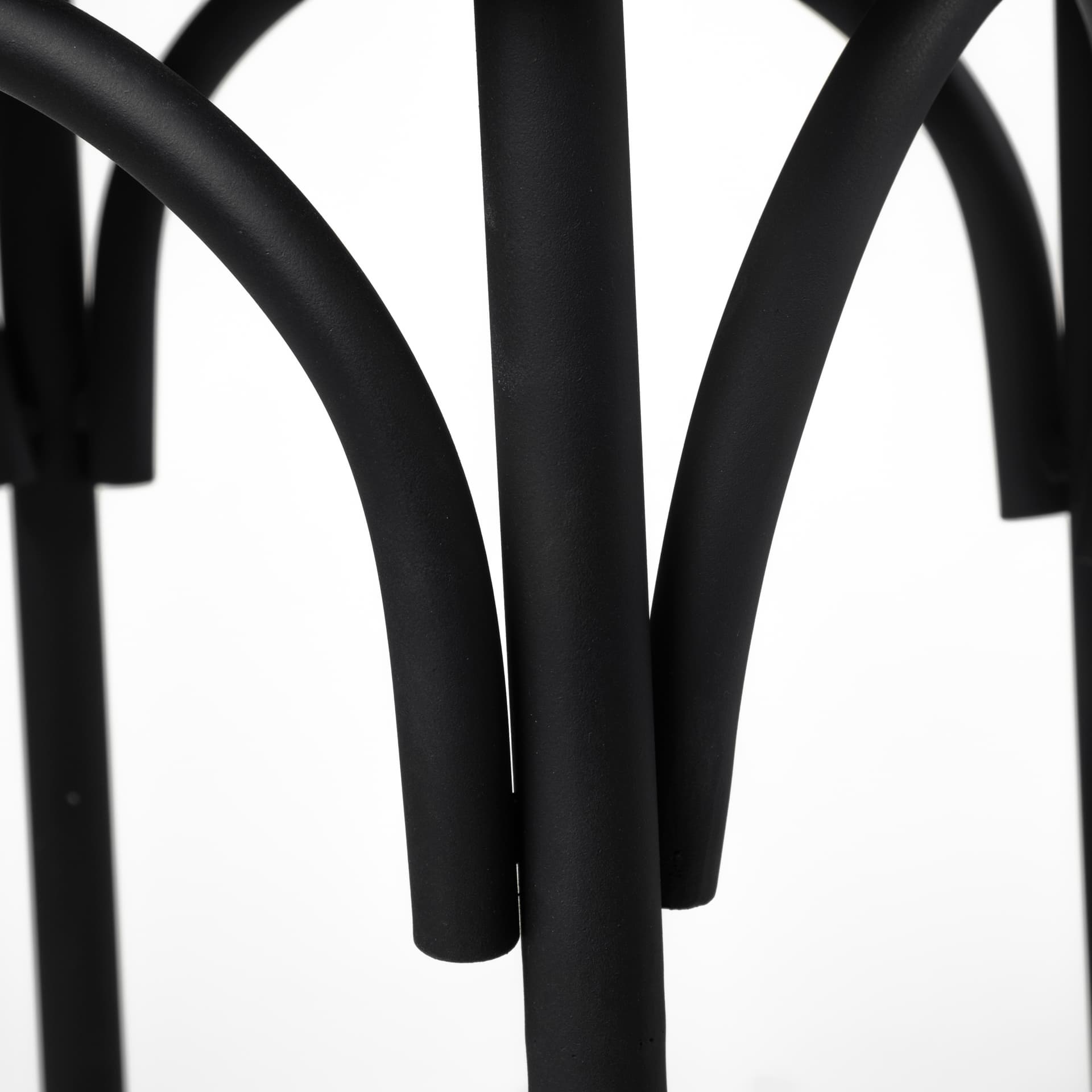 Etienne Low Back 26.25in Seat Counter Stool | Black Wood w/ Metal — product photograph