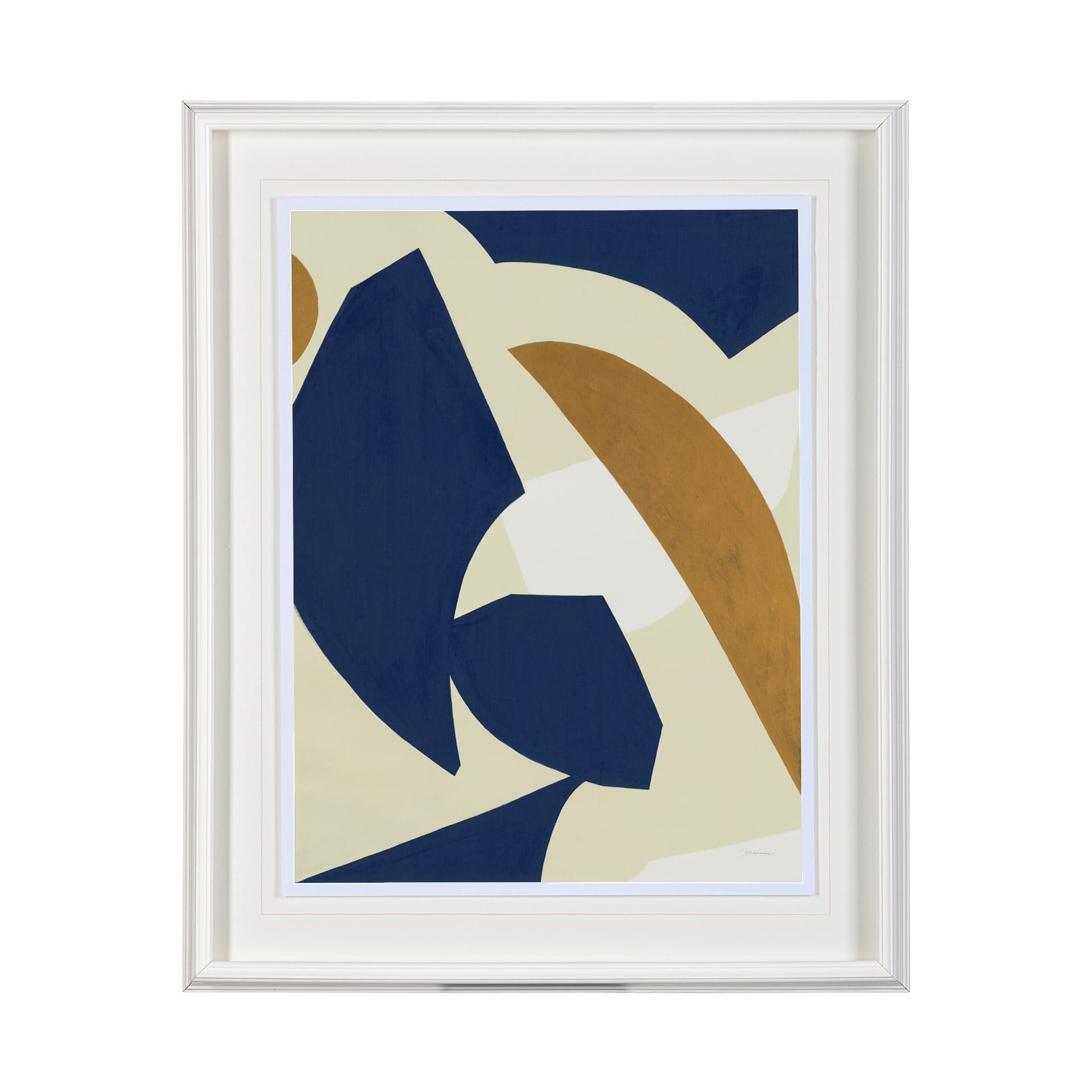 Edge of the World II by Liz Jardine a Hand Embellished Textured Framed Art Print Matted under Glass — product photograph