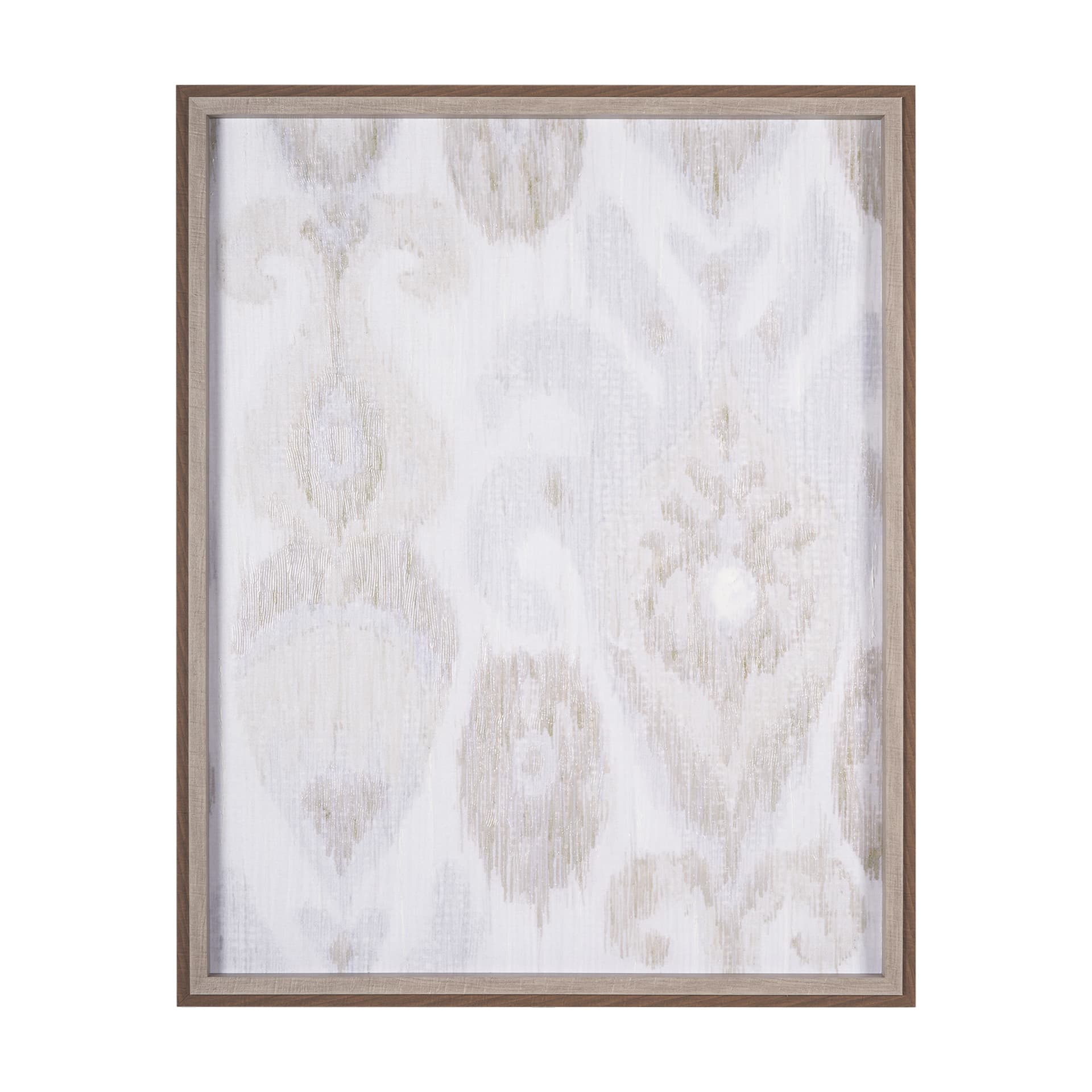 Ikat Patterns I by Silvia Krause a Hand Embellished Textured Framed Art Print — product photograph