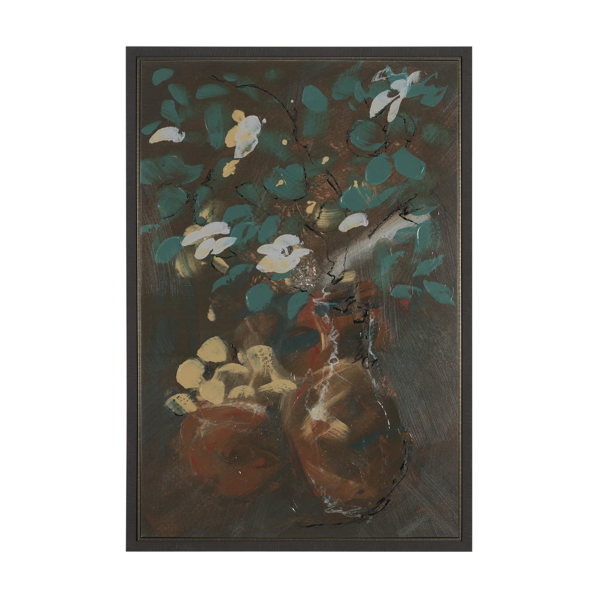 Graphite Sensation II by Mercana Studio a Hand Embellished Textured Framed Canvas — product photograph