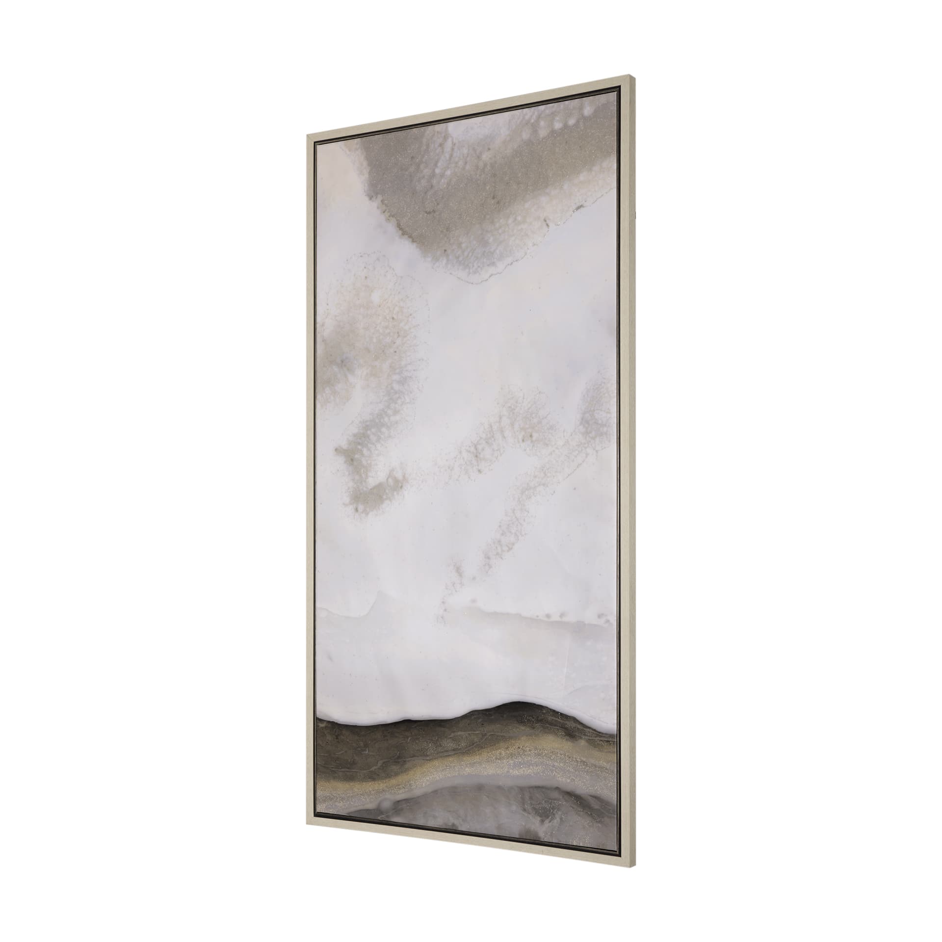 Sandy Waves II by Mercana Studio a Hand Embellished Textured Framed Canvas — product photograph