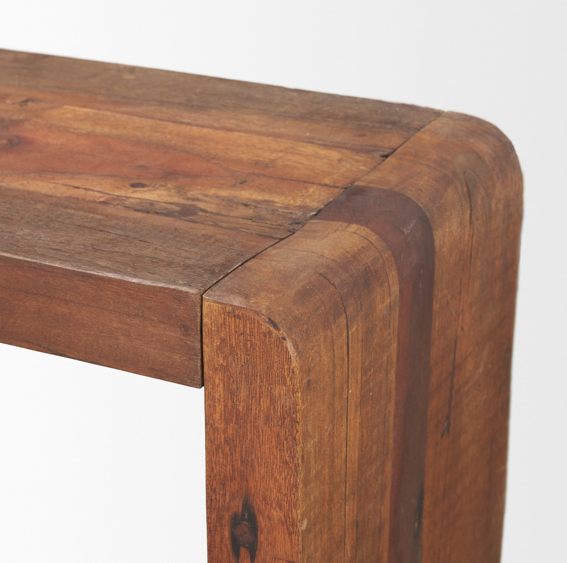 Estelle Rustic Brown Reclaimed Wood Console Table — product photograph