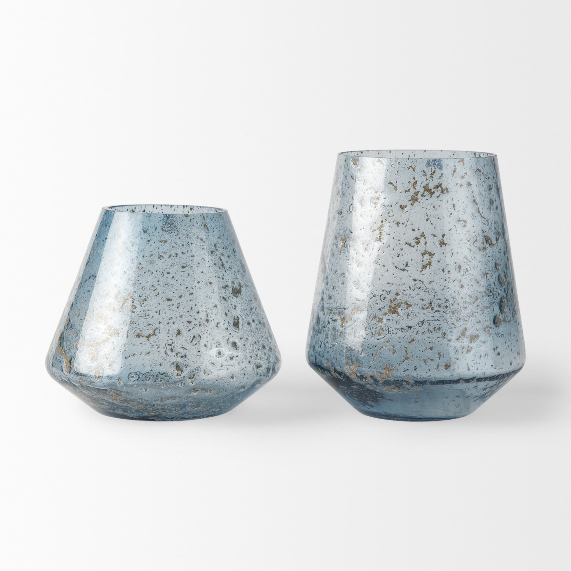 Robyn Tall Blue Glass Vase — product photograph