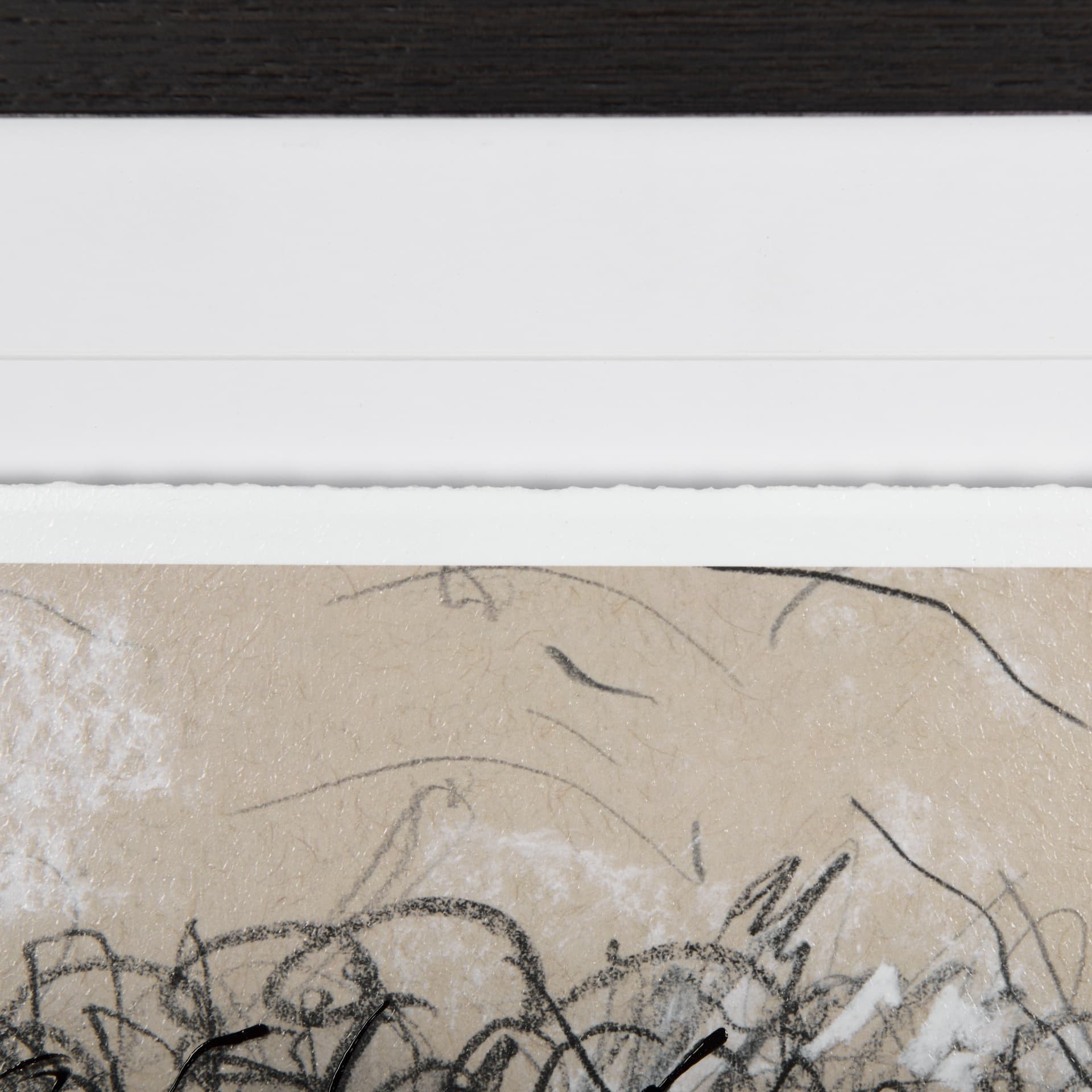 Sketch of Animal IX (Bison) by Mercana Studio Hand Embellished Framed Art Print Matted under Glass — product photograph