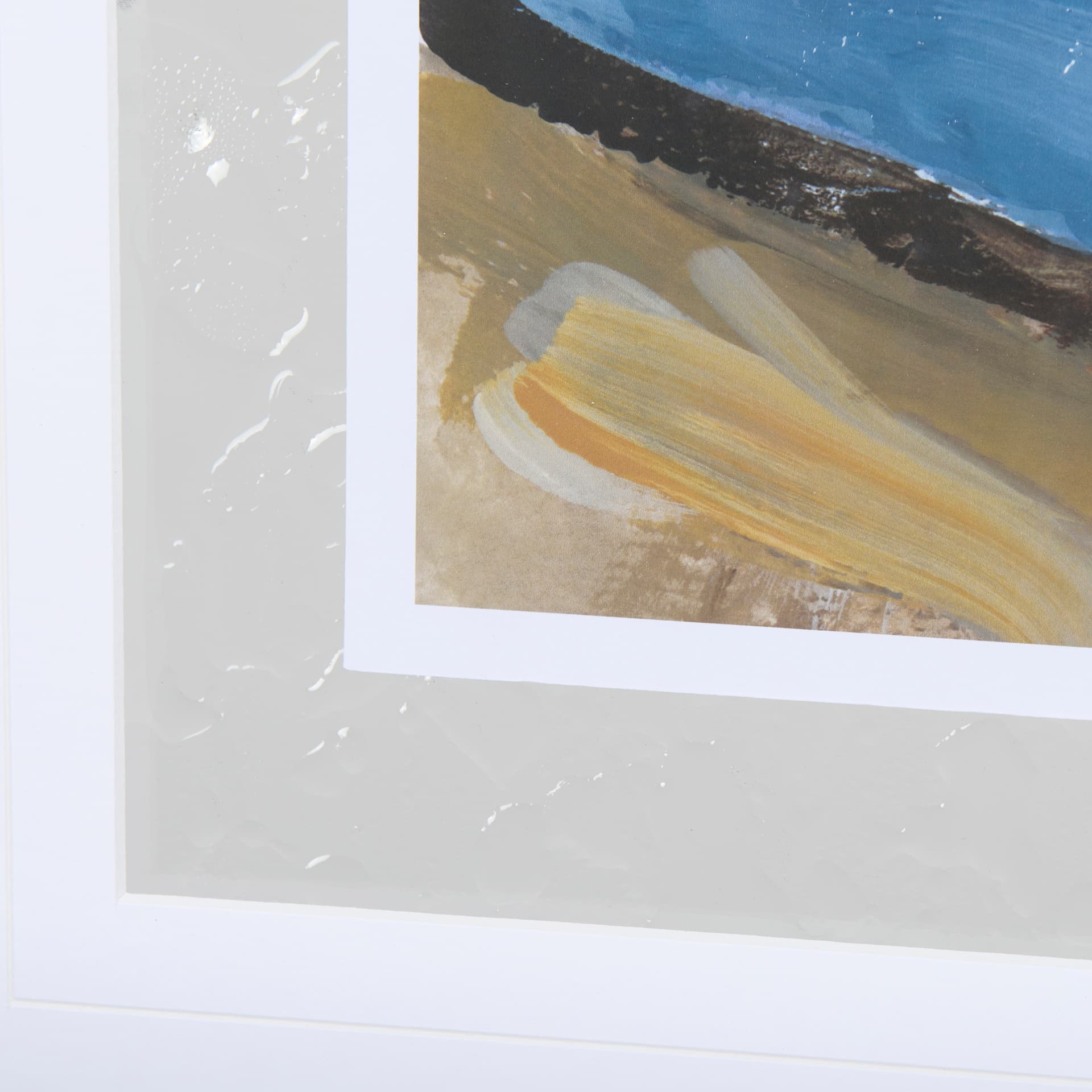 Grey Sky II by Mercana Studio a Hand Embellished Textured Framed Art Print Matted under Glass — product photograph