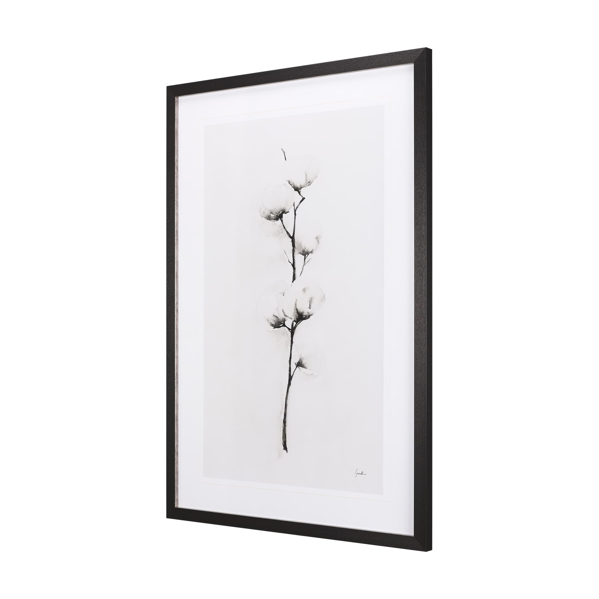 Snow Greetings II by Panpan a Framed Art Print Matted under Glass — product photograph