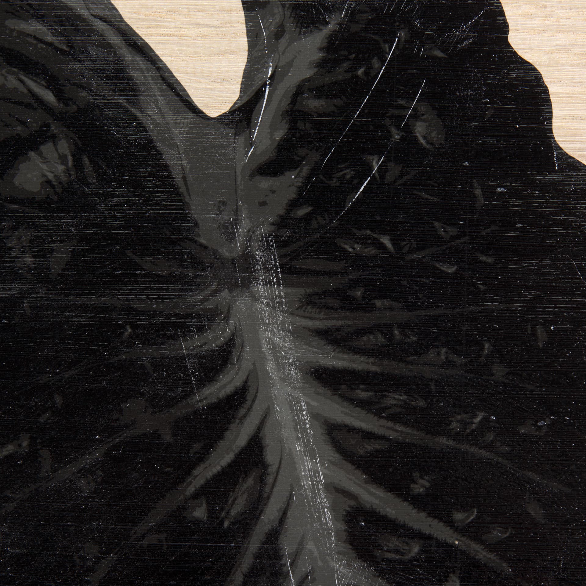 Tropican Leave III by Mercana Studio a Hand Embellished Textured Framed Art Print — product photograph