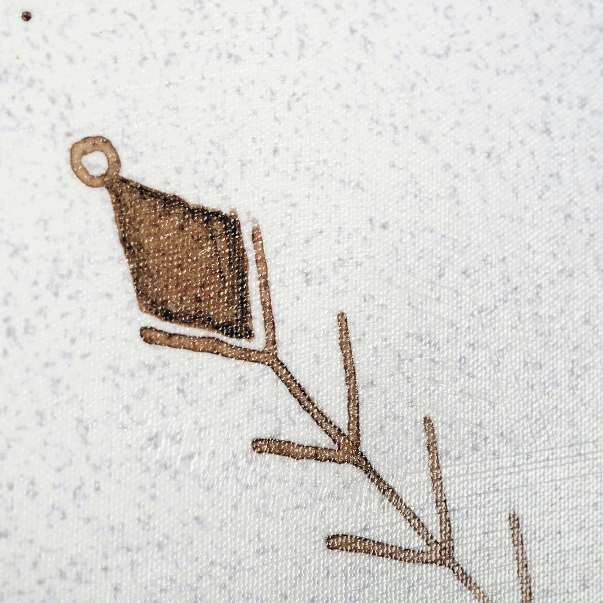 Sandpainting-Watercolor I by Chad Mackay a Hand Embellished Textured Canvas — product photograph