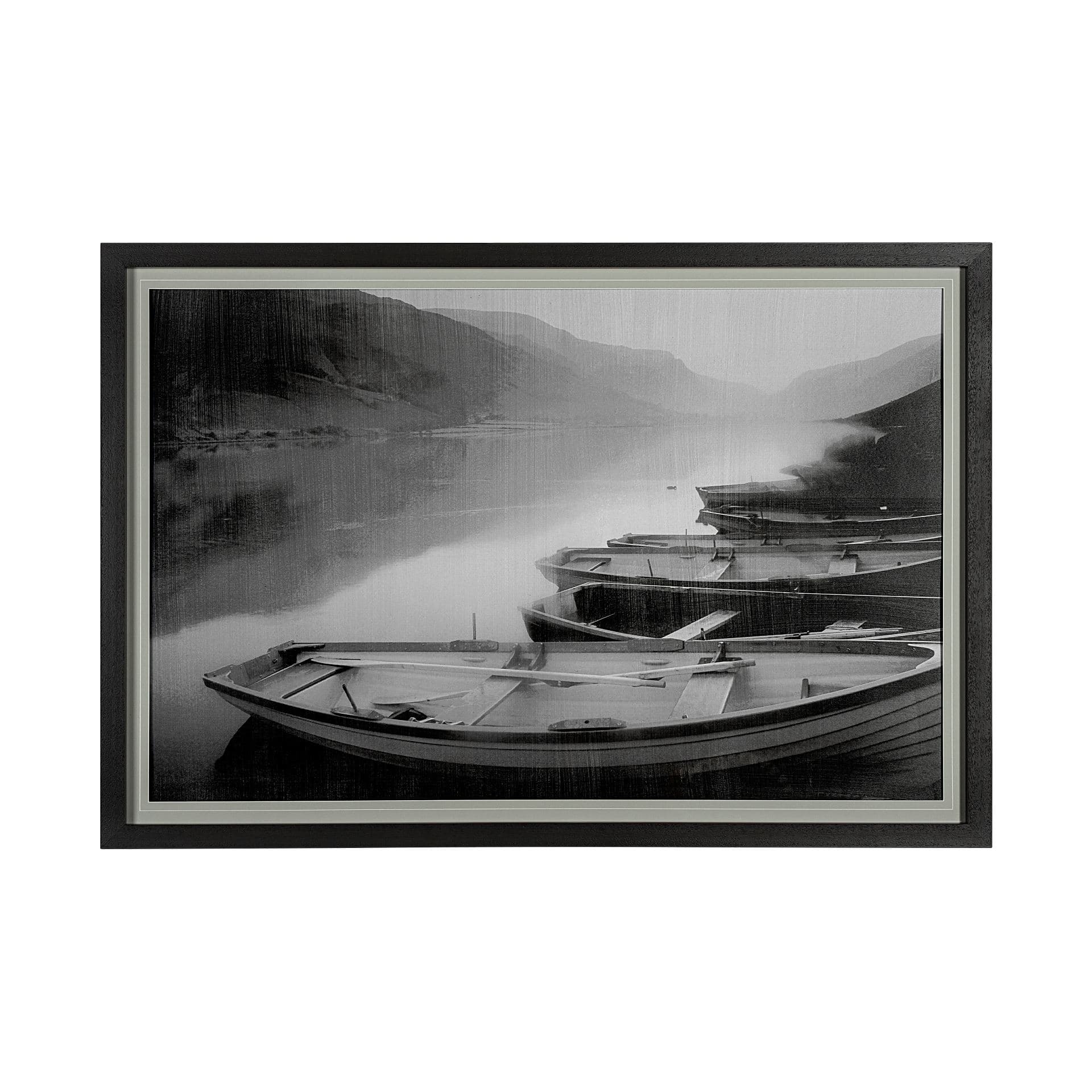 Moored at Sunset by Peter Adams a Hand Embellished Textured Framed Photo Art Print Matted under Glas — product photograph