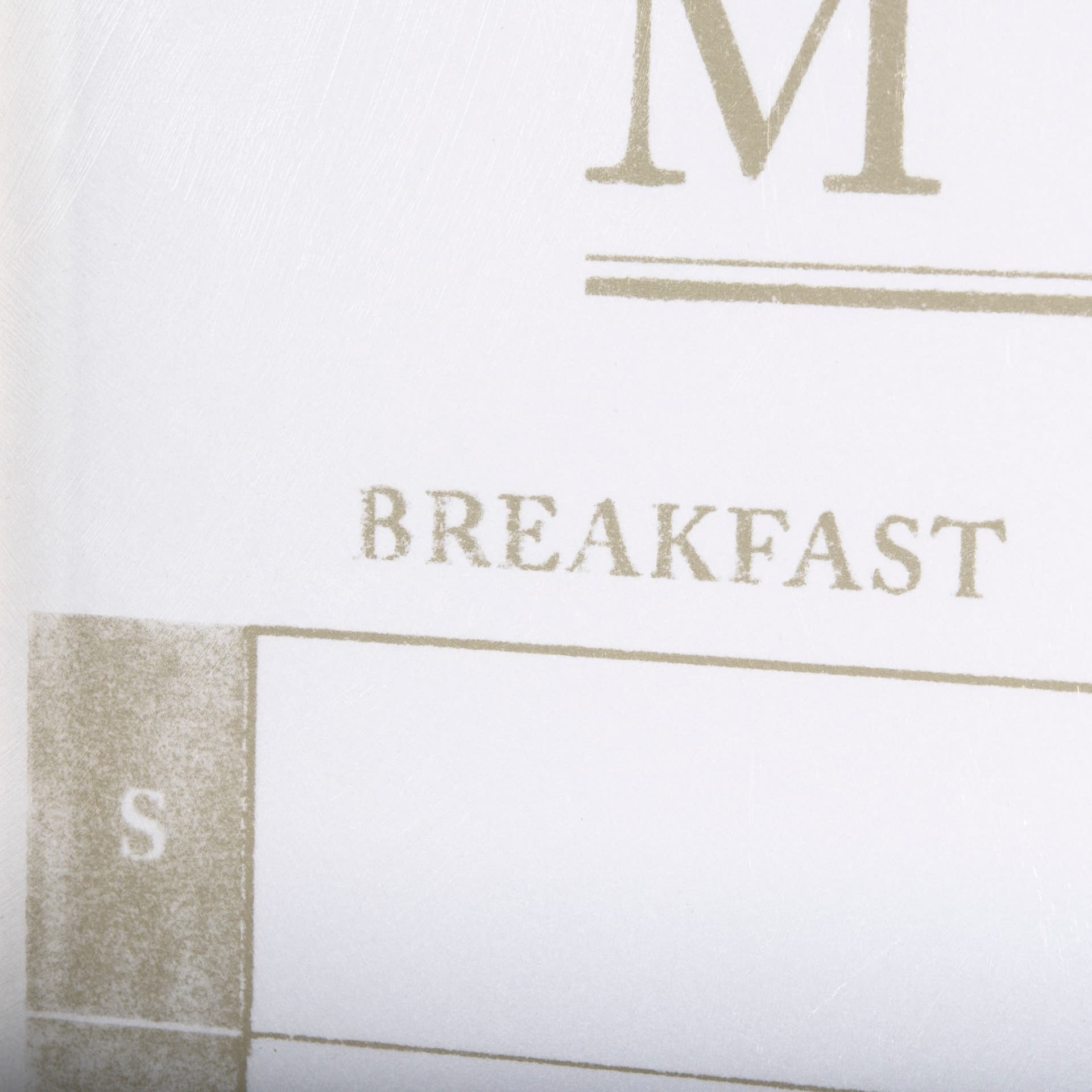 MENU I by Mercana Studio a Hand Embellished Textured Framed Art Print Matted under Glass — product photograph