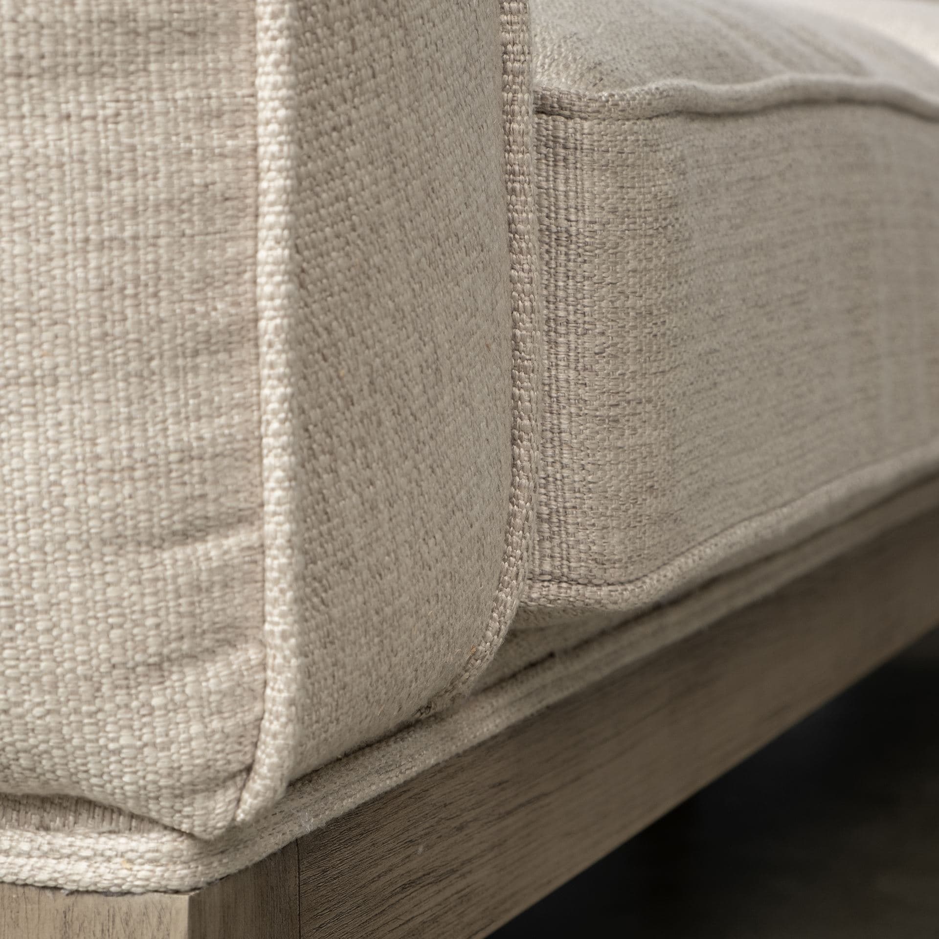 Denali III Beige Upholstered Wooden Frame Sectional — product photograph