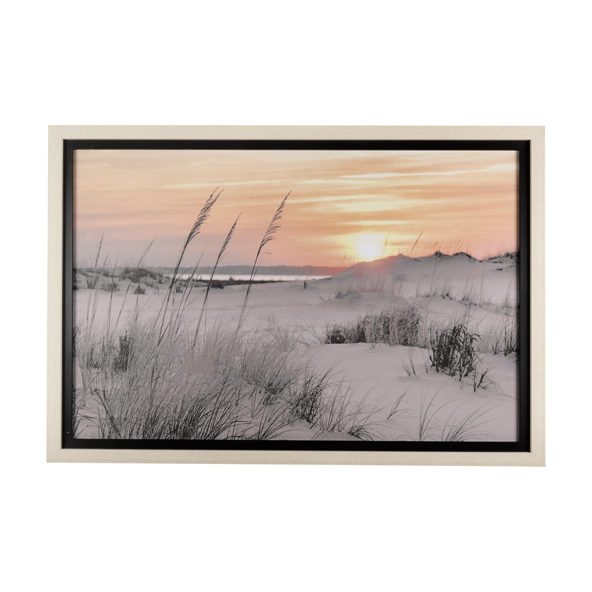 Seashore Sunset by Mercana Studio a Framed Photo Art Print Matted under Glass — product photograph