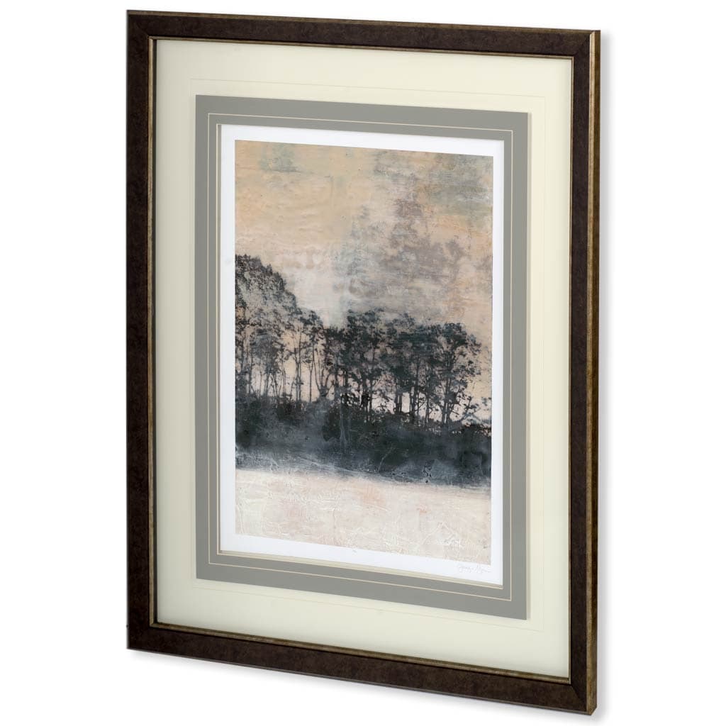 Blush Treeline II by Jennifer Goldberger a Framed Art Print Matted under Glass — product photograph
