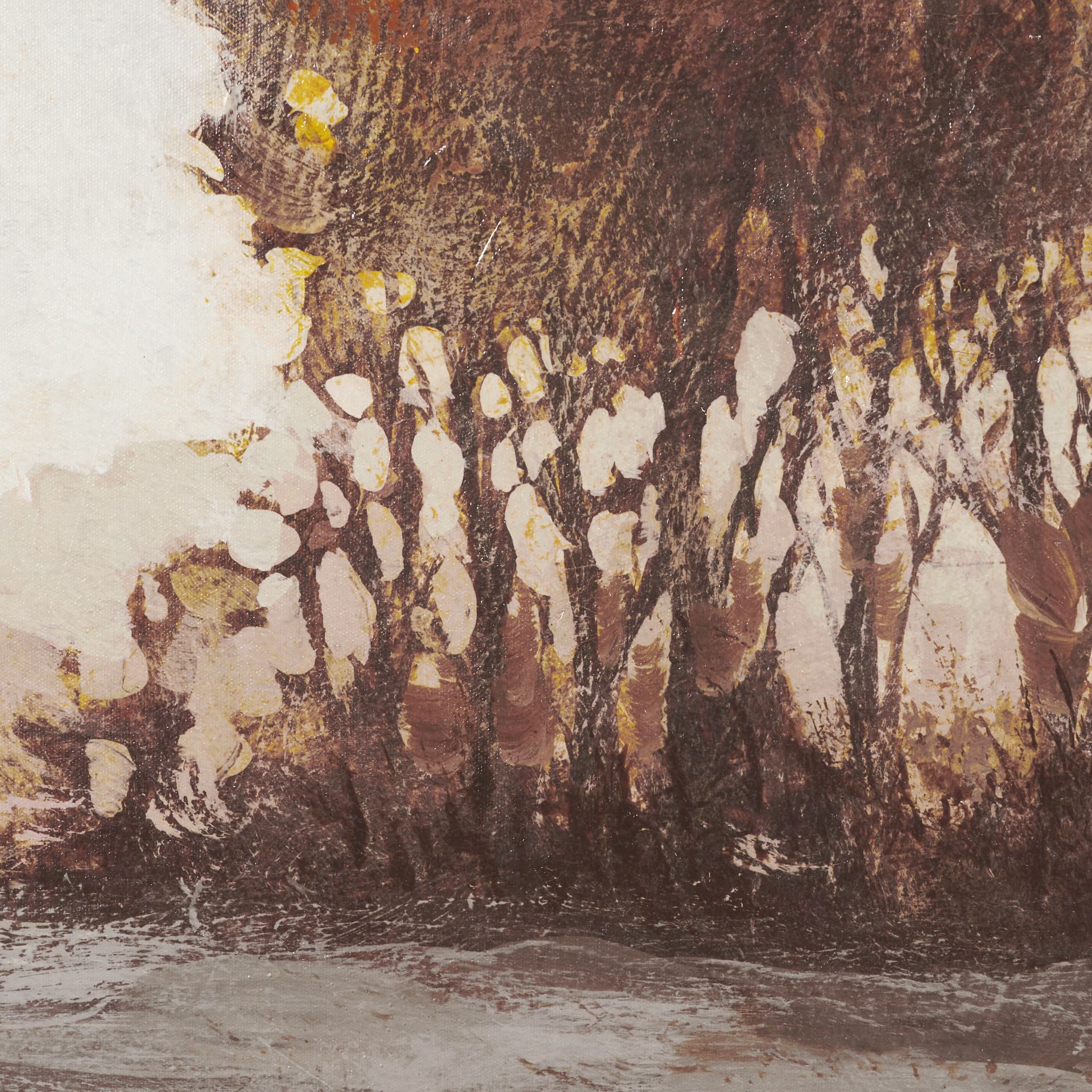 Quiet Horizon I by Mercana Studio Hand-Embellished Textured Framed Canvas Artwork — product photograph