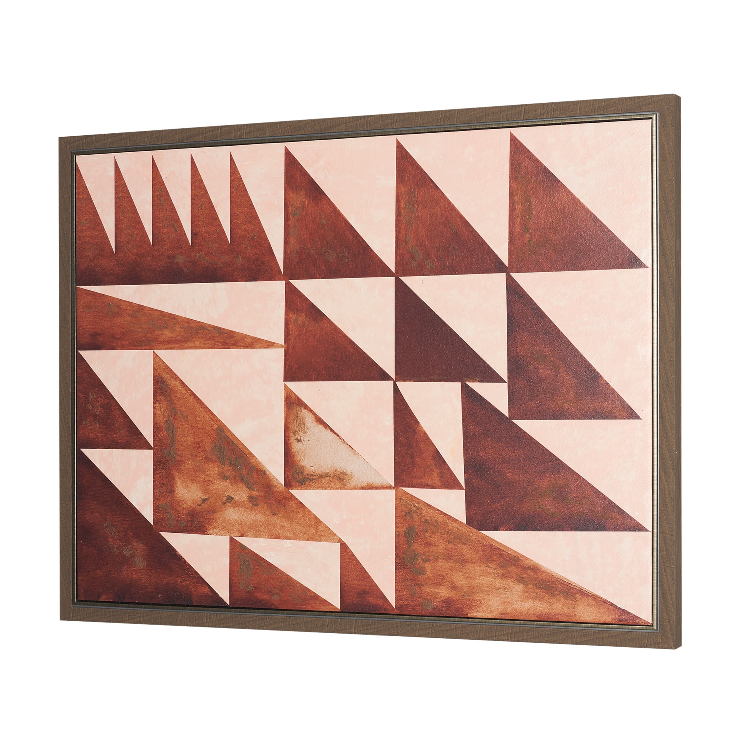 Tri-Angels by Cristina Bartl Villa Hand-Embellished Textured Framed Canvas Artwork — product photograph