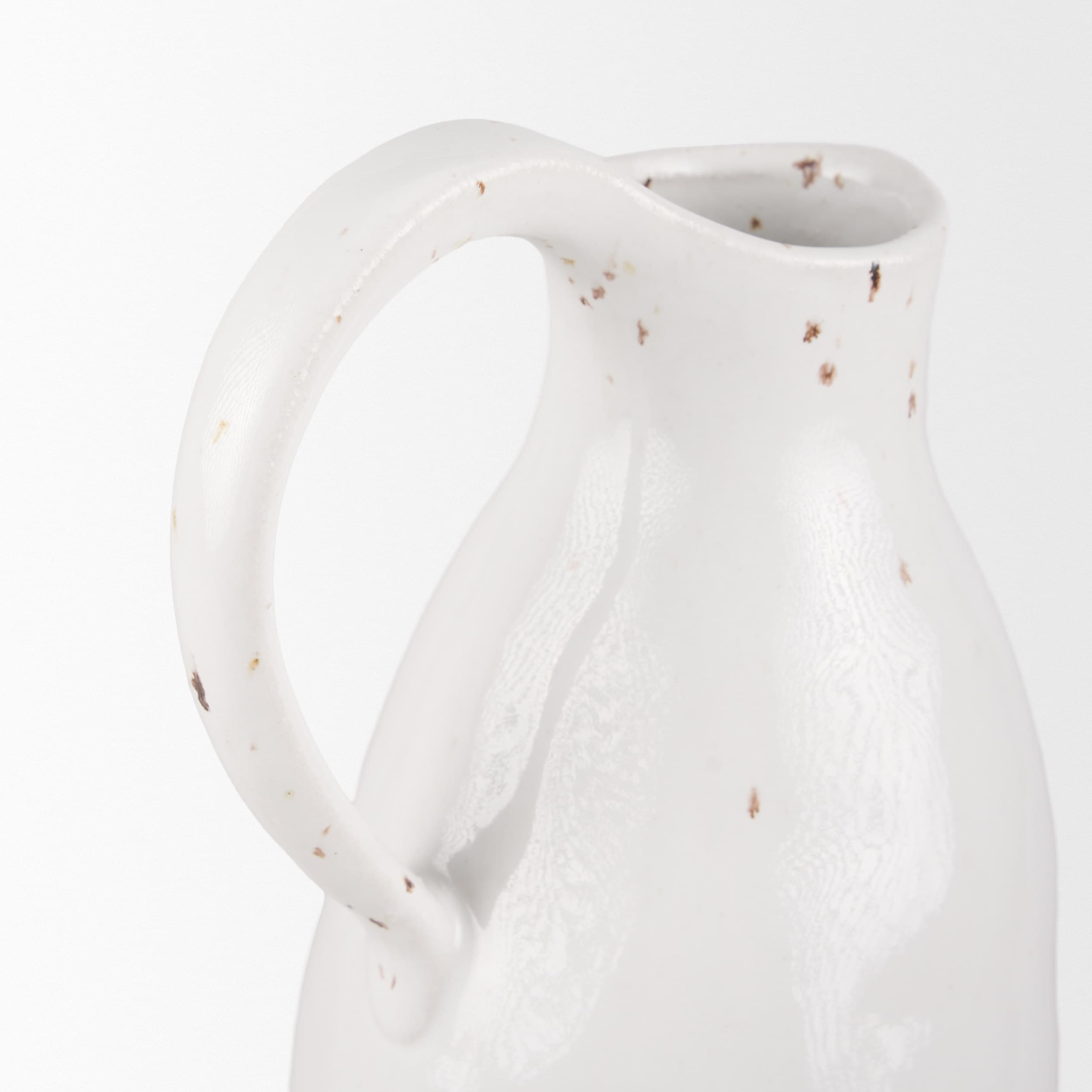 Valora Black Speckled Cream w/ Light Beige Ceramic Jug — product photograph