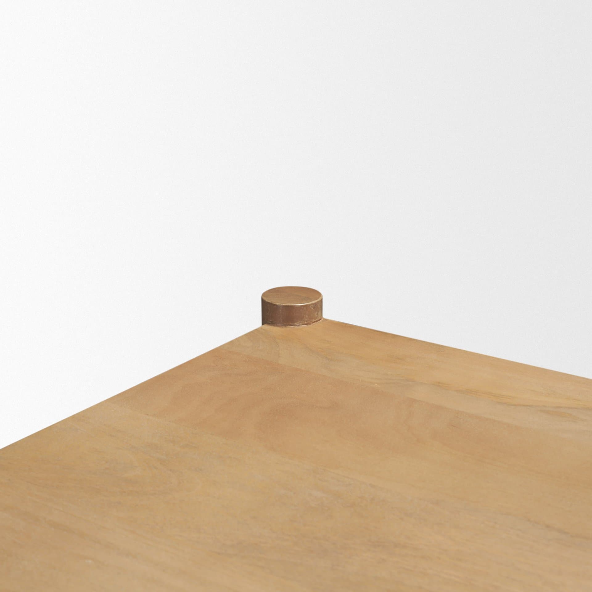 Phil Light Brown Wood 2 Door Bar Cabinet — product photograph