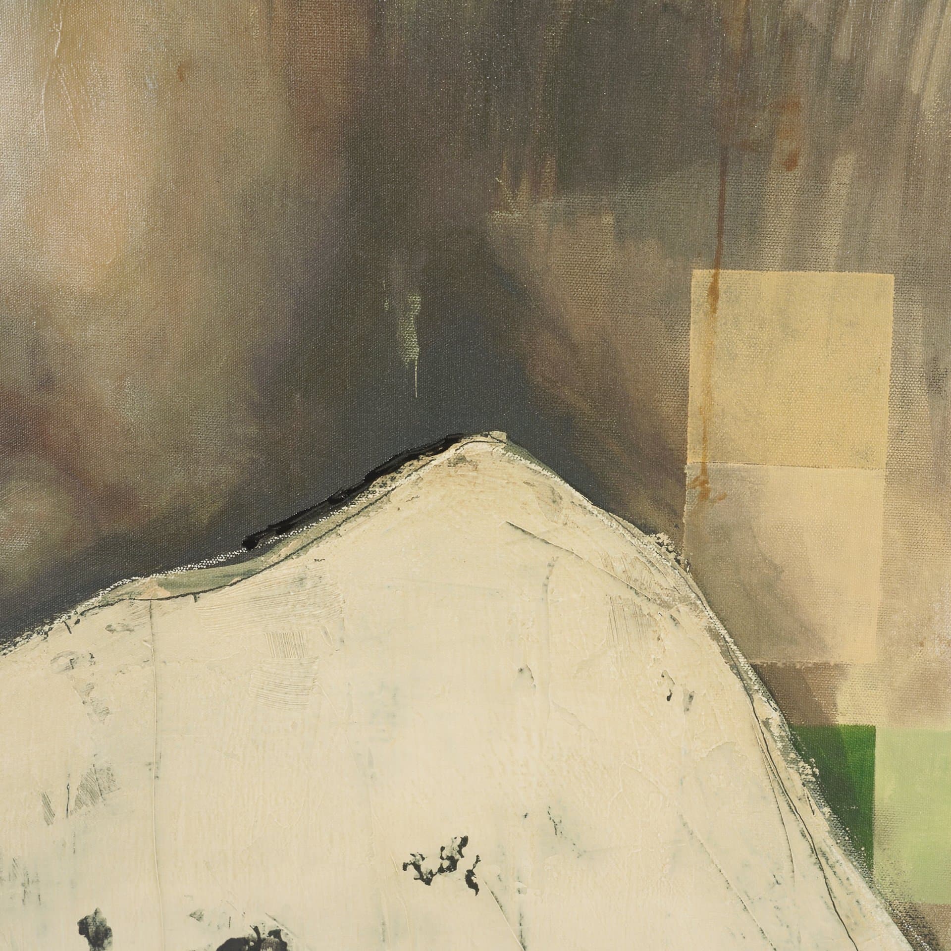 In Profile 2 by Sarah Helser Hand-Embellished Textured Framed Canvas Artwork — product photograph