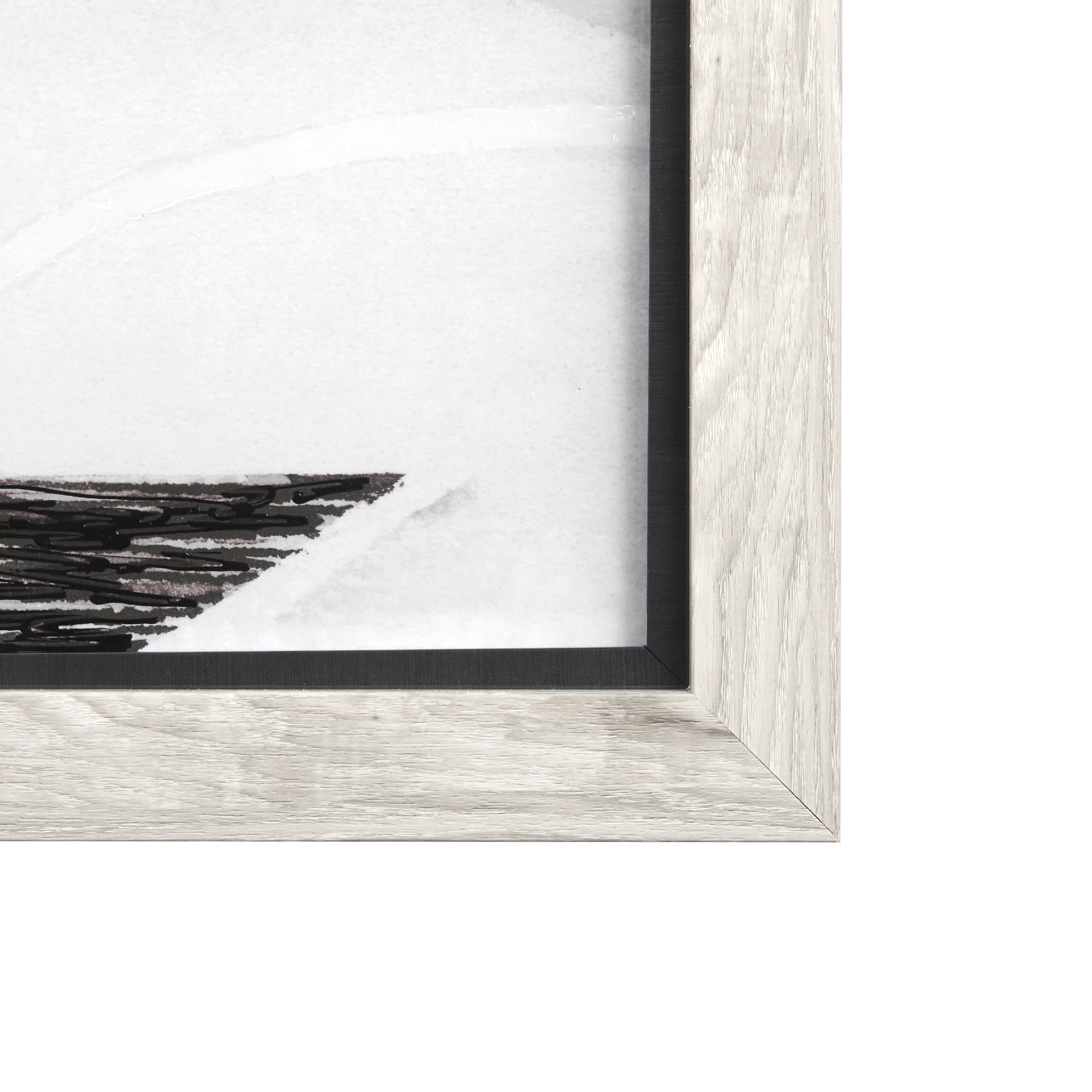 Se Promener I by Mercana Studio a Hand Embellished Textured Framed Art Print Matted under Glass — product photograph