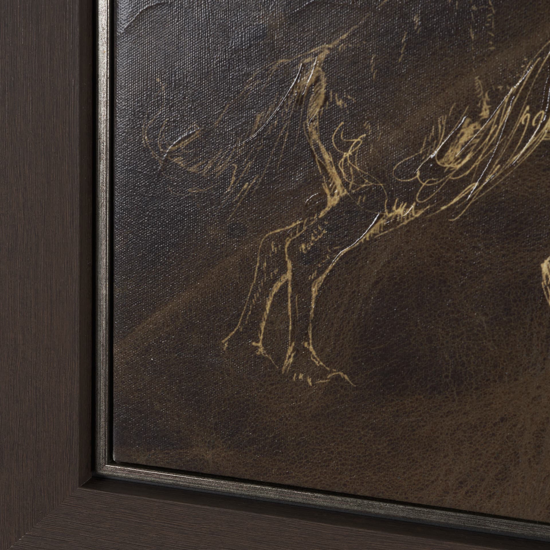 Ride 'Em Cowboy by Mercana Studio a Hand Embellished Textured Framed Canvas — product photograph