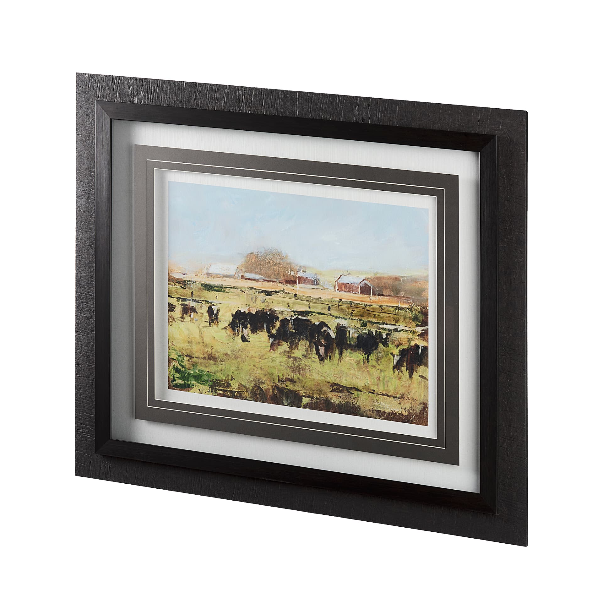 Out to Pasture II by Ethan Harper a Framed Art Print Matted under Glass — product photograph