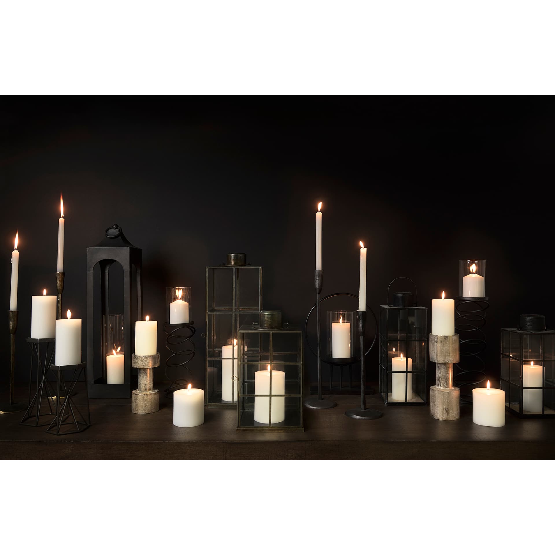 Levit (Small) Black Table Candle Holder — product photograph