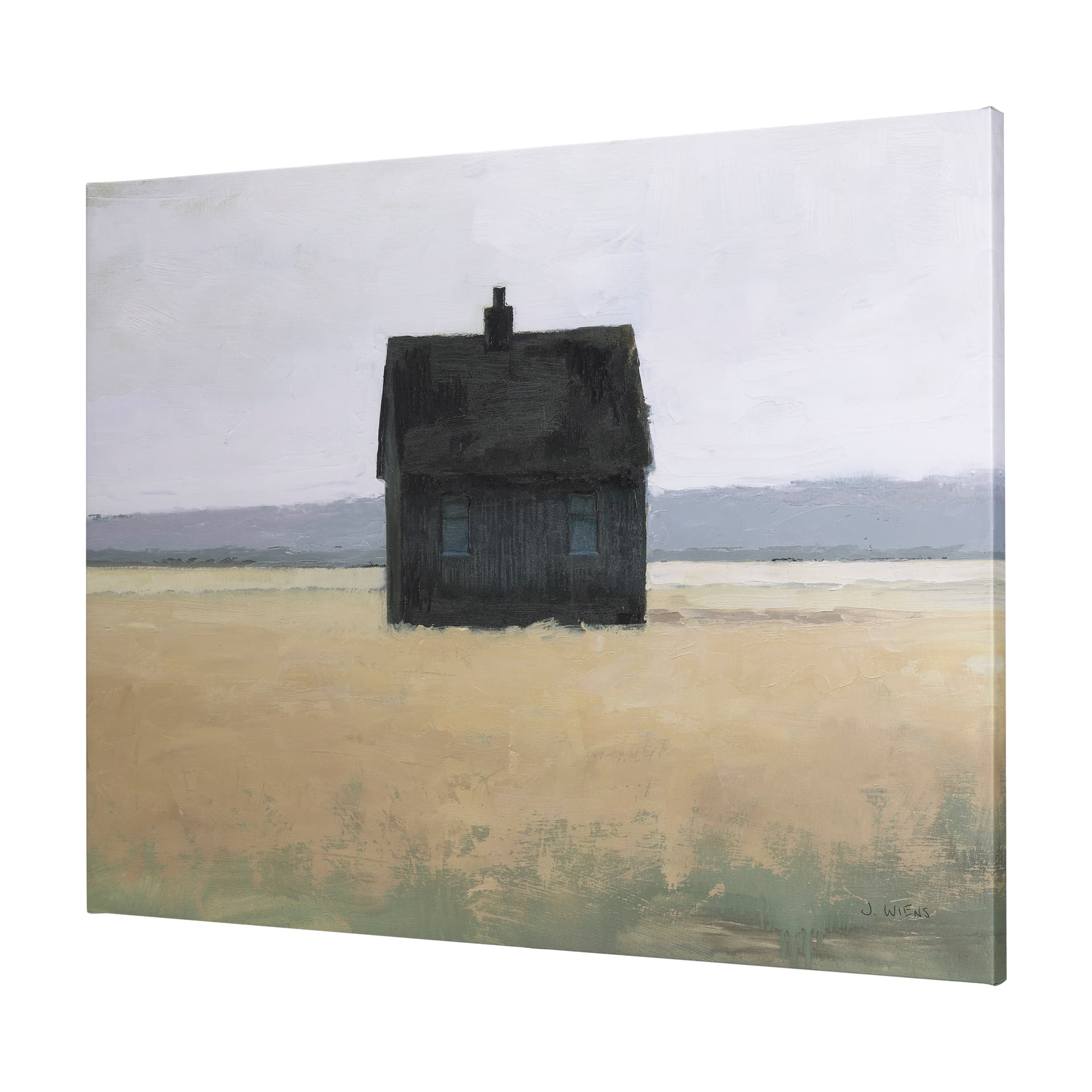 Lonely Landscape II by Mercana Studio a Hand Embellished Textured Canvas — product photograph