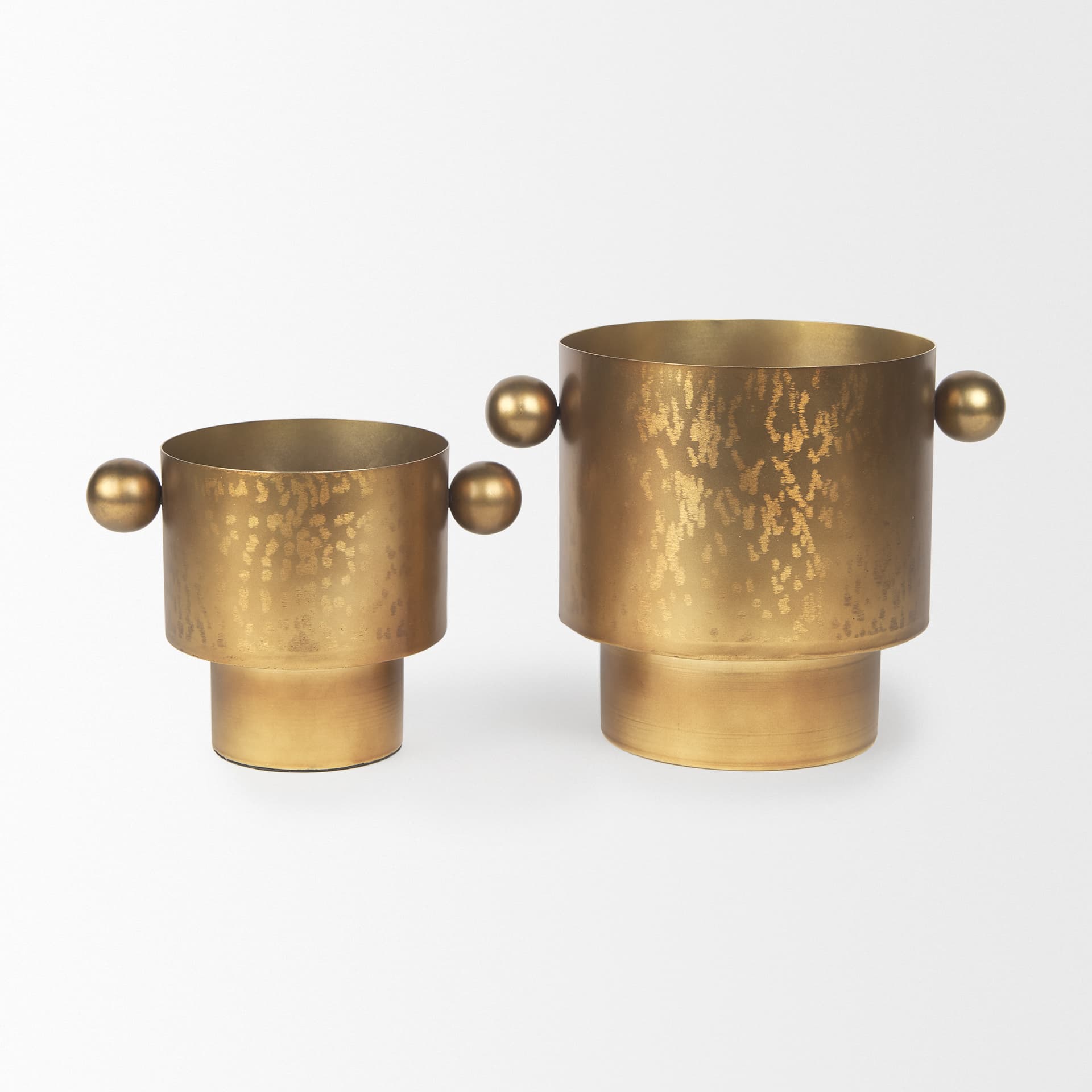 Juno 8.5H Large Gold Iron Vase — product photograph